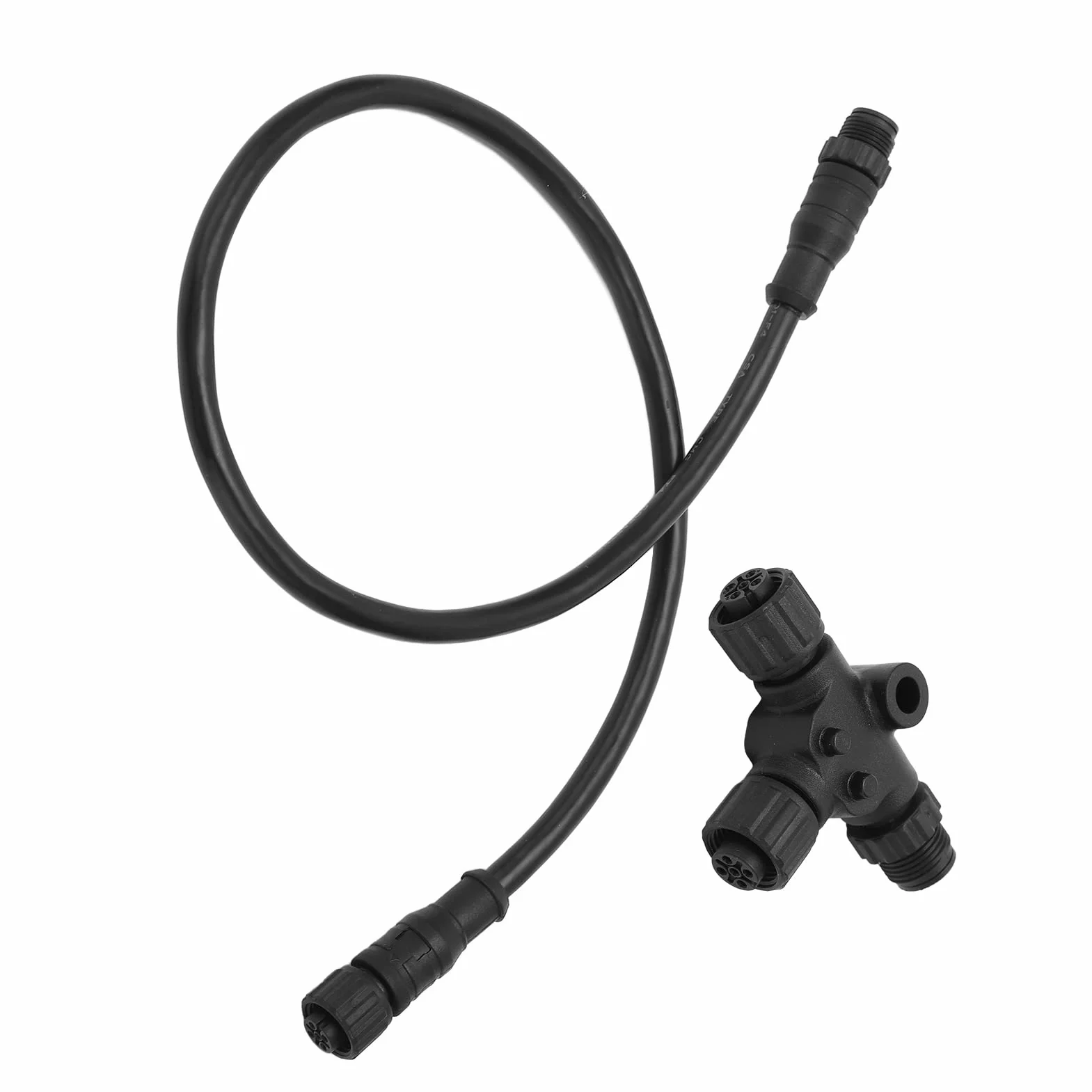Cable troncal NMEA 2000 ABS con Conector en T 5 Pines IP67 M12 0,5 M