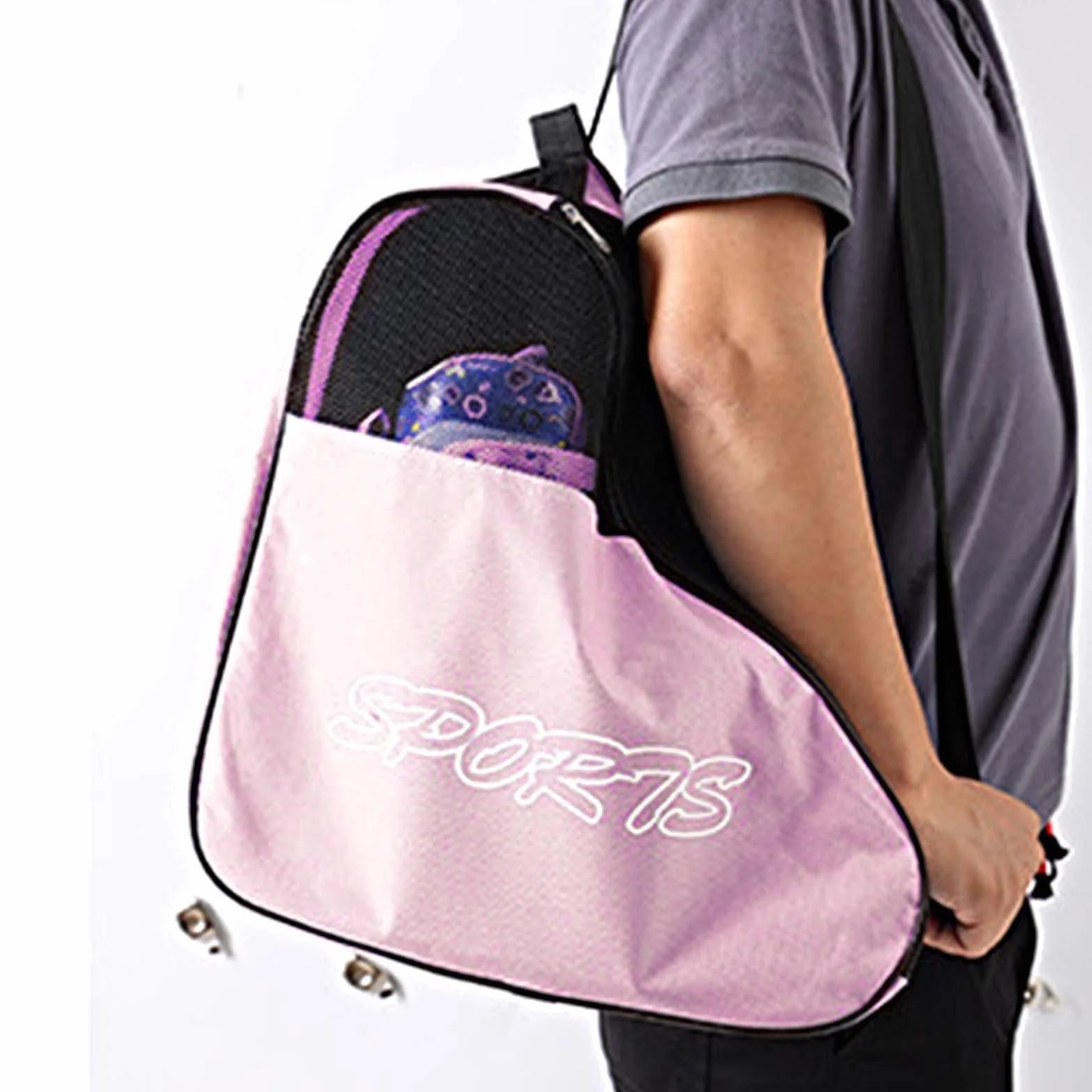 Oshhni Bolsa para Patines de Ruedas para Niños y Adultos, Rosado