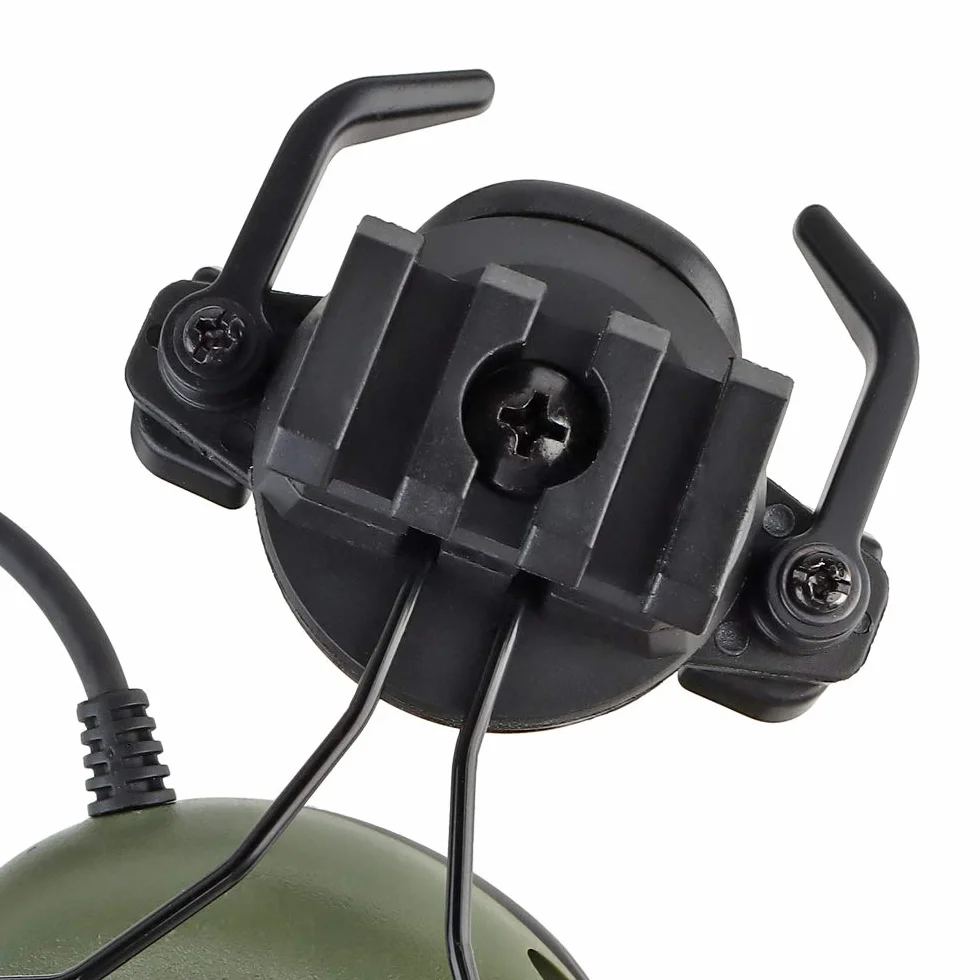 Auriculares de Casco Táctico con Adaptador de Riel de Casco Militares Fast Casco de Accesorios por Airsoft Paintball Disparar