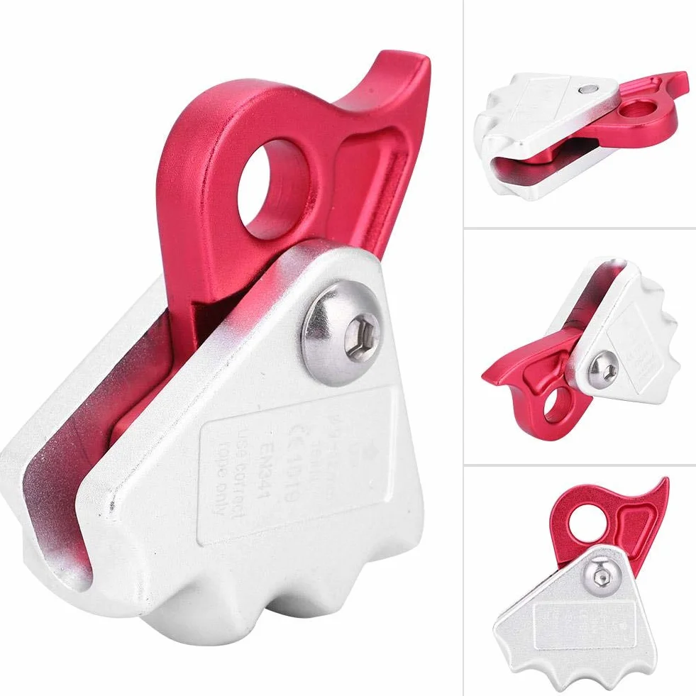 Vobor Auto-frenado Stop Descender 15KN Rope Grab para Cuerdas 9-12mm Rappel Ring