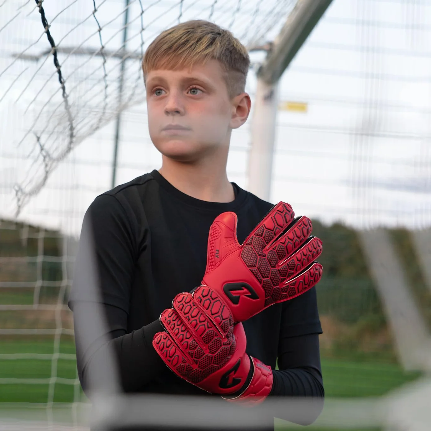 CATCH & KEEP Kralle Junior Pro 3.0 - Guantes Portero Futbol niño Profesionales Falcon Grip Resistentes