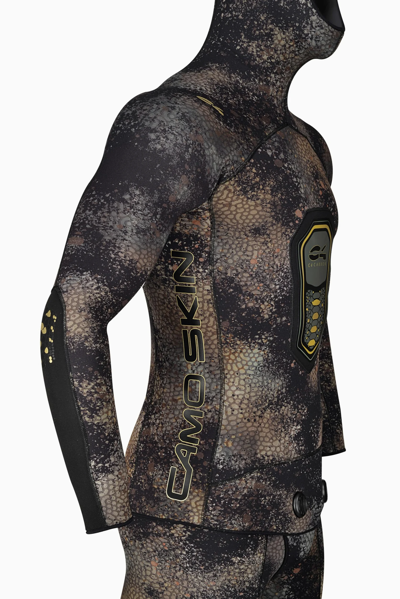 C4 Traje de buceo Camo Skin, dos piezas para pesca subacuática – Neopreno certificado sin ftalatos ni látex – Chaqueta y pantalón se venden por separado