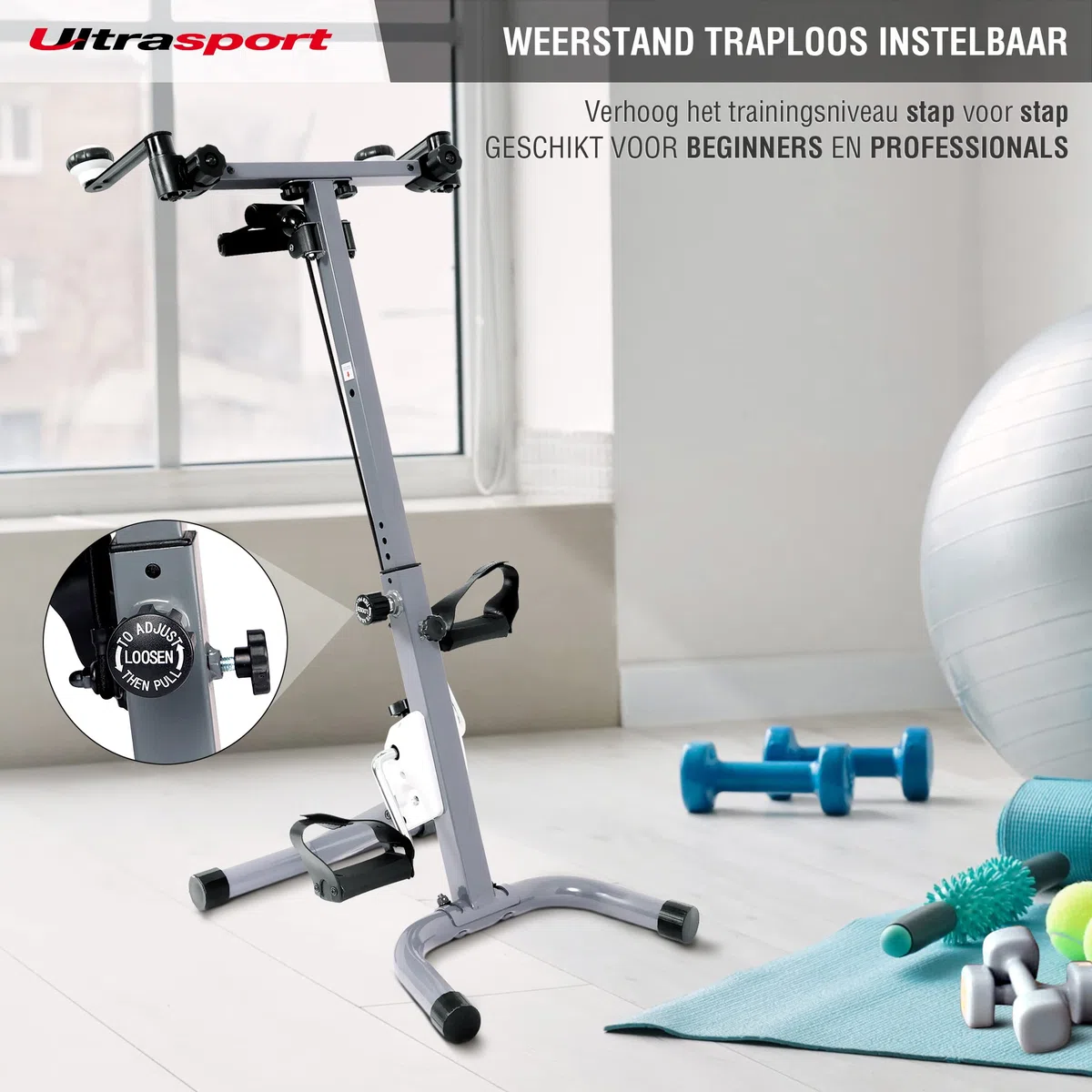 Ultrasport Senior Fitness, Vitality Trainer, Senior F-Bike, Mini Cross Trainer, Recumbent Exercise Bike, Foldable