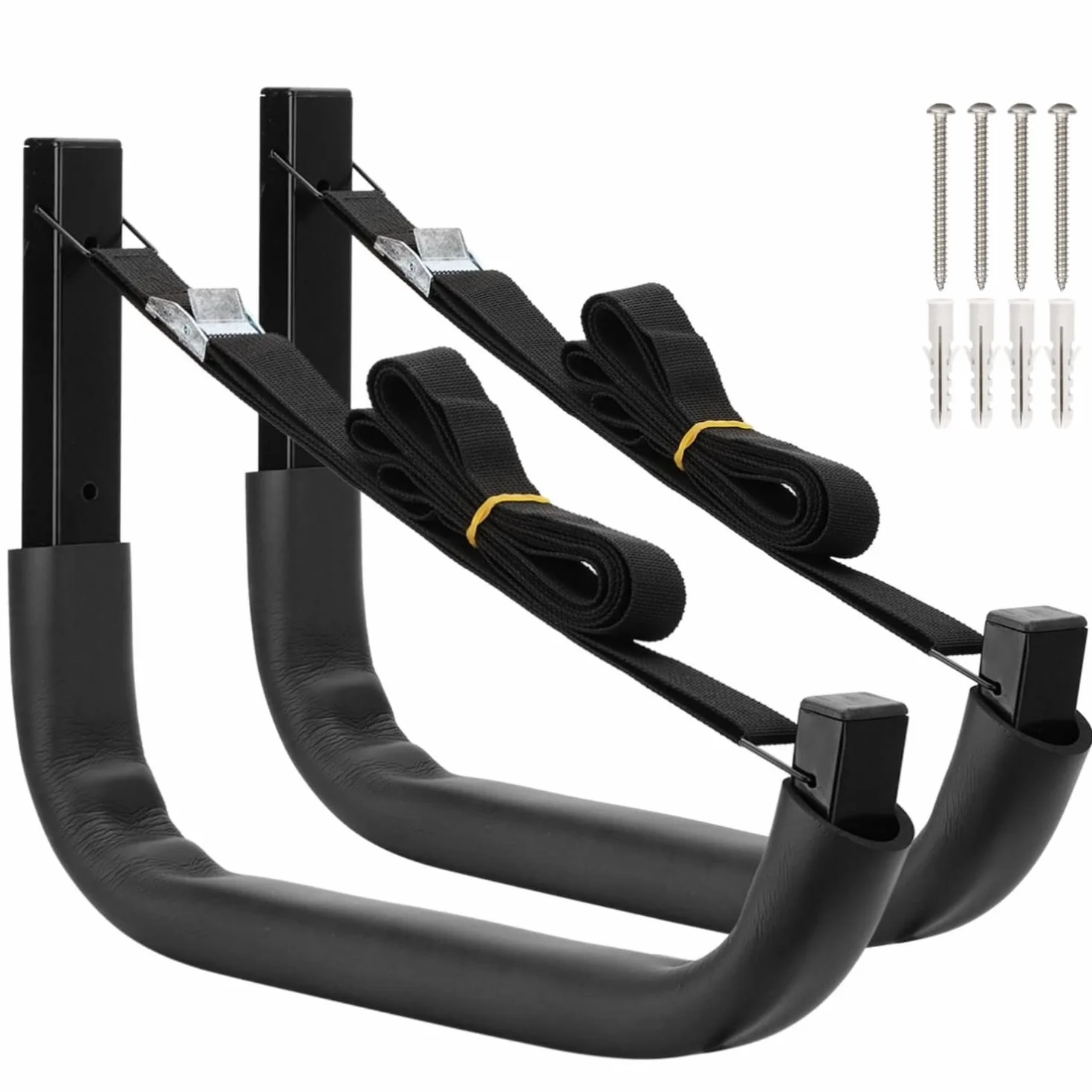 Ganchos de almacenamiento para kayak 38 cm estante de pared colgador de tabla de surf resistente carga máxima 68 kg