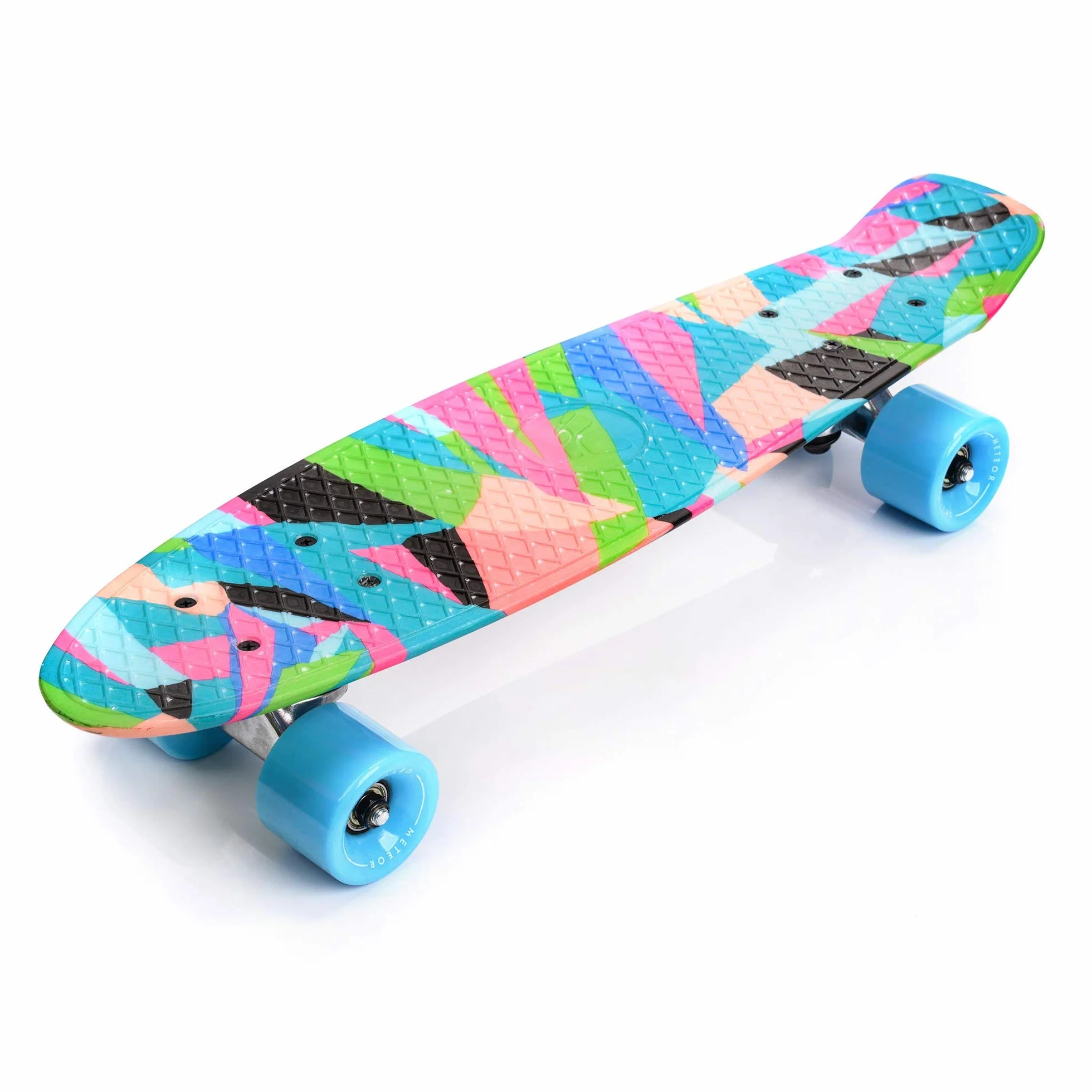 meteor Monopatín patineta Retro Madera Skateboard Completo niños jóvenes Adultos Mejor Calidad Robusto Ligero Ruedas un Skateboard Madera
