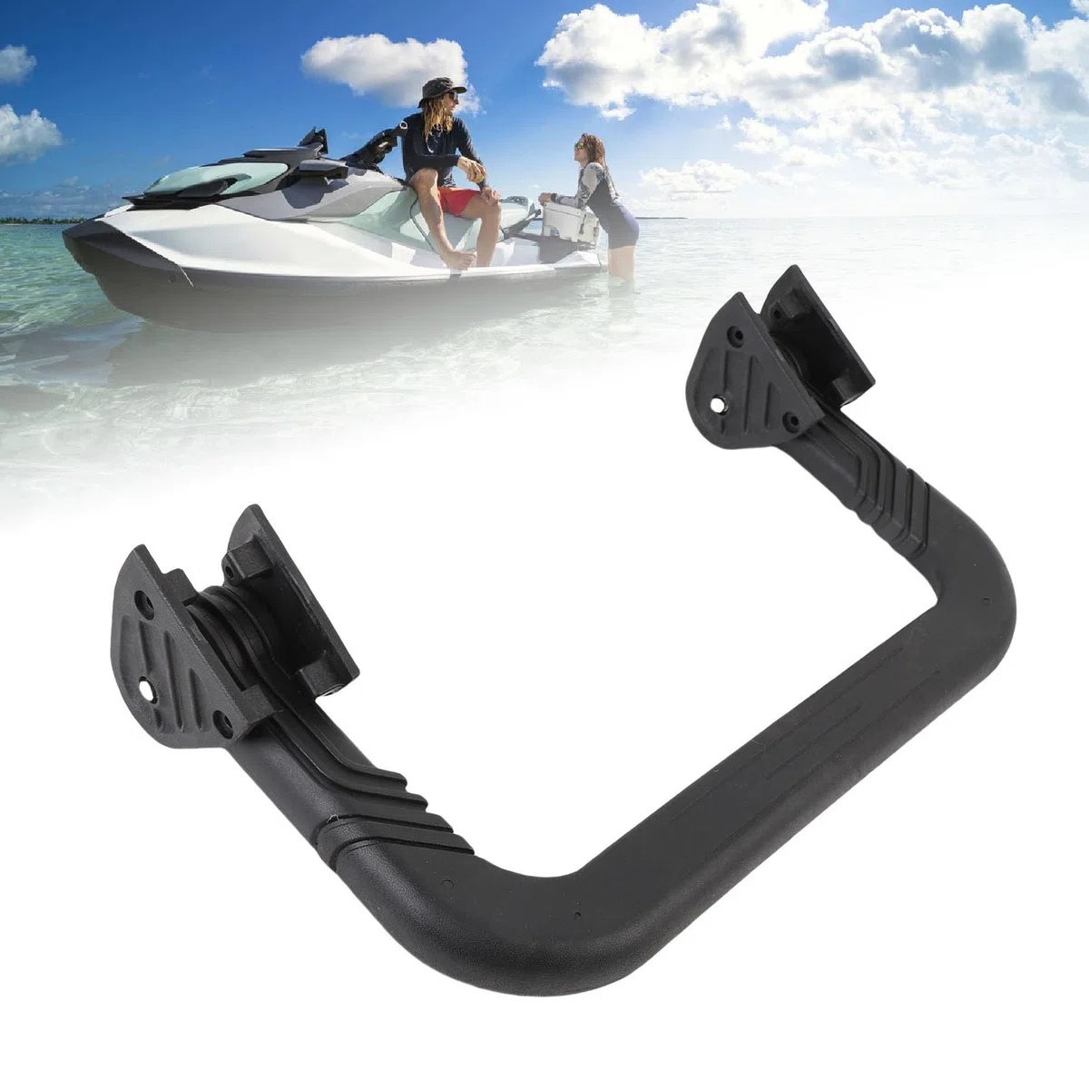 Akozon Escalera de Embarque Retráctil con Resorte y Soporte de Montaje para SeaDoo RXT, RXTX, GTX, GTR, WAKE PRO