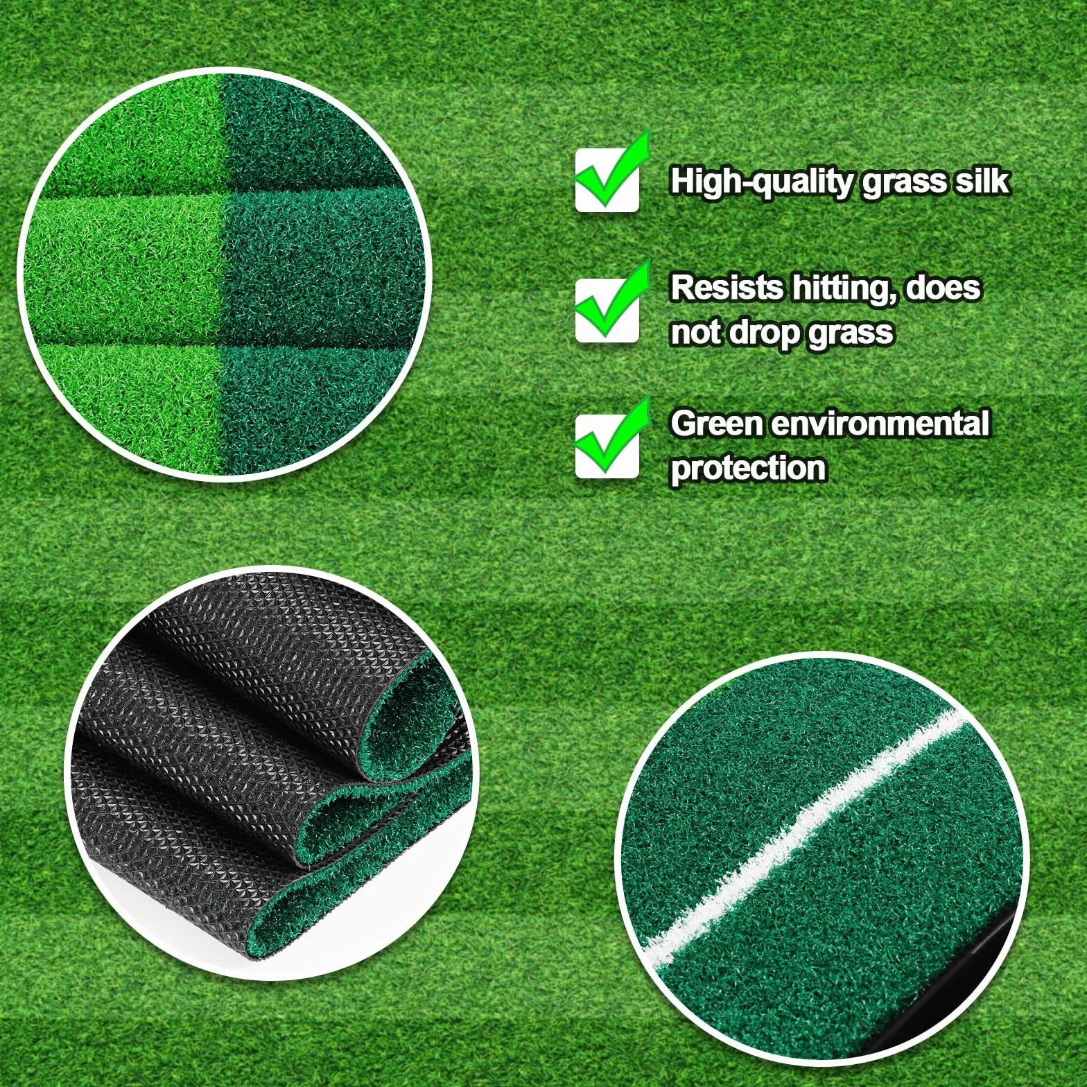 Signstek Tapete de entrenamiento de golf para interiores y exteriores