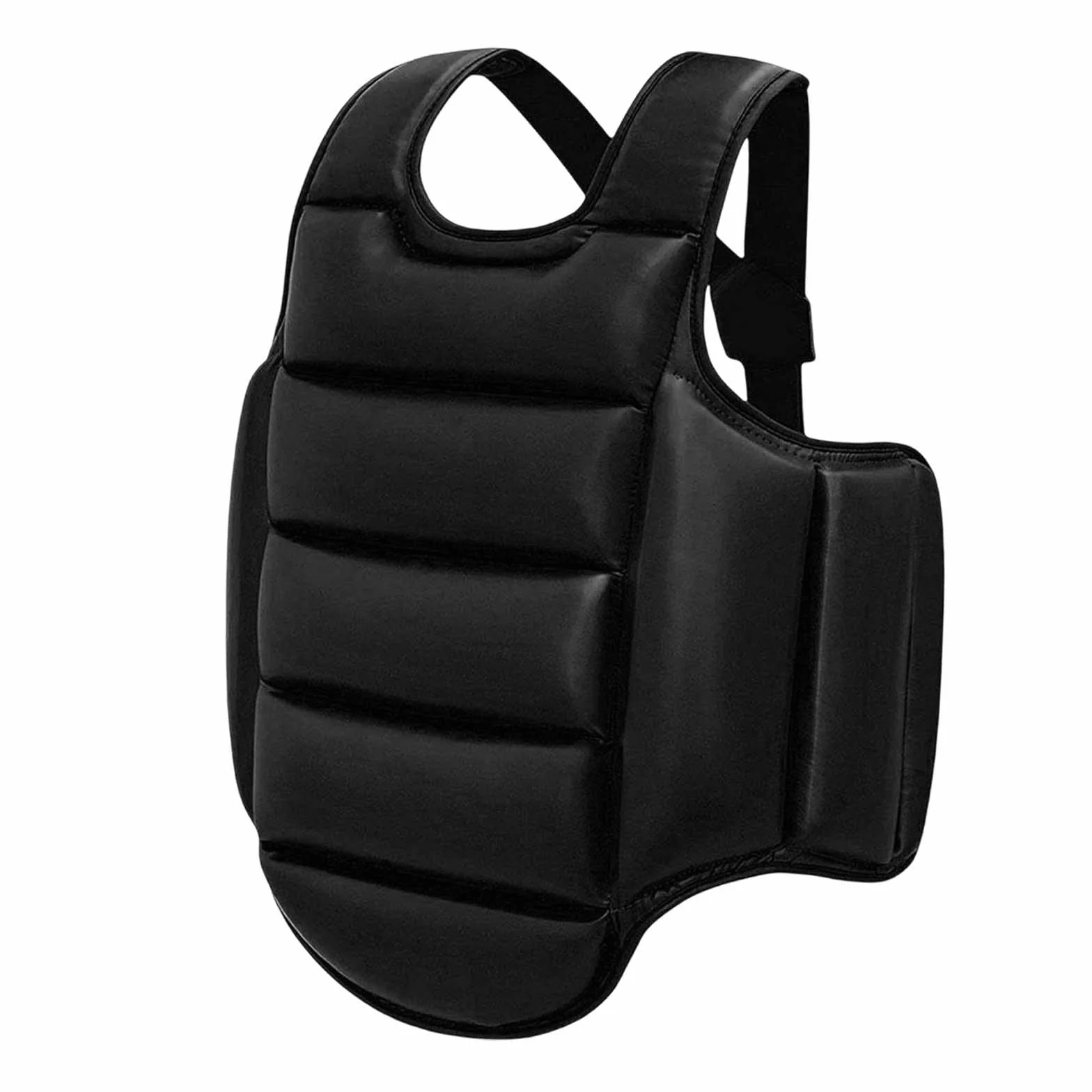 harayaa Reversible Taekwondo Protector Chaleco Rib MMA Boxeo Karate para Sanda, Mujeres Hombres, Niños, Muay Thai, XS Negro