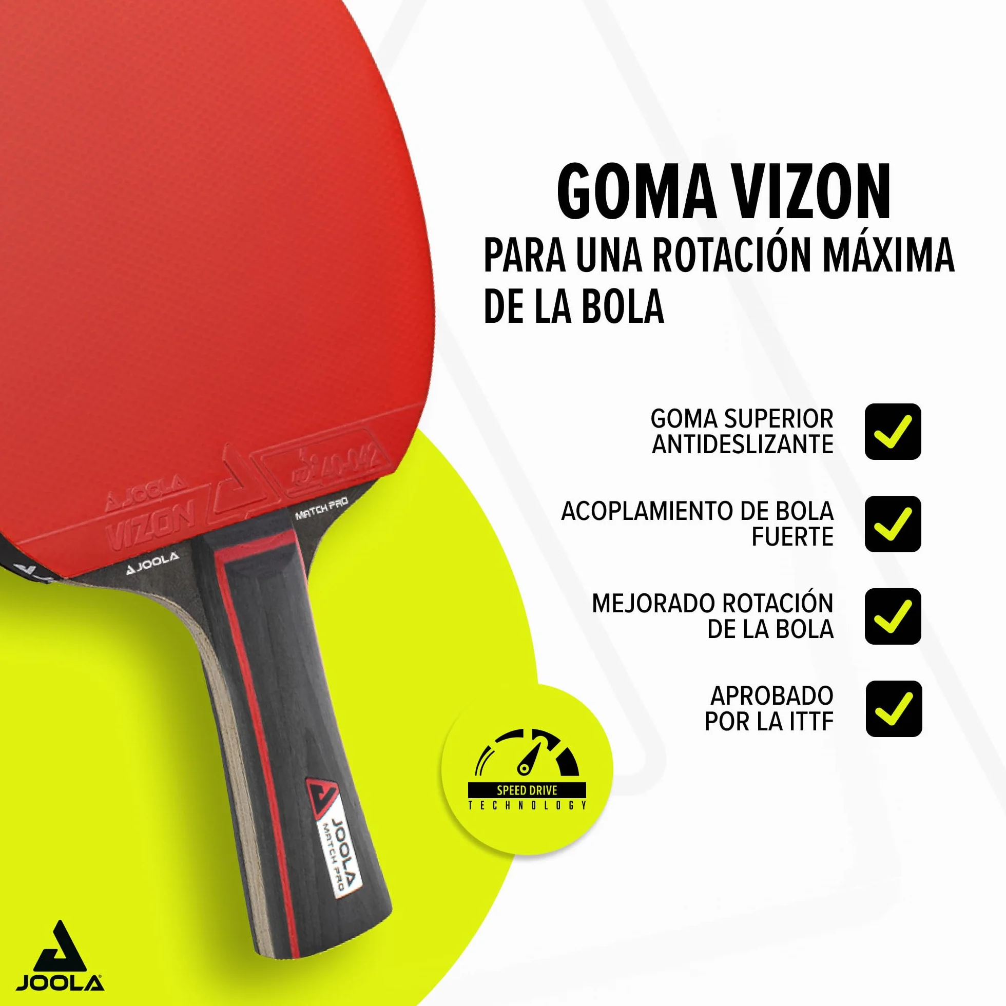 JOOLA Set Duo Pro 2 Raquetas 3 Pelotas Ping Pong Funda Protectora Rojo Negro 6 Piezas