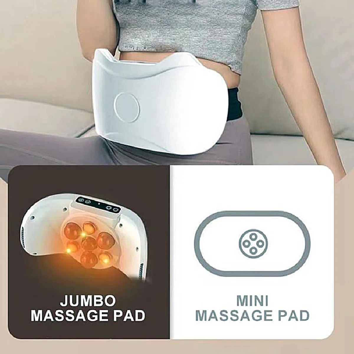 Masajeador Abdominal eléctrico inalámbrico, máquina de Masaje para la Celulitis Abdominal, Moldeador Corporal para Quemar Grasa y Mejorar la digestión, masajeador eléctrico para glúteos, piernas