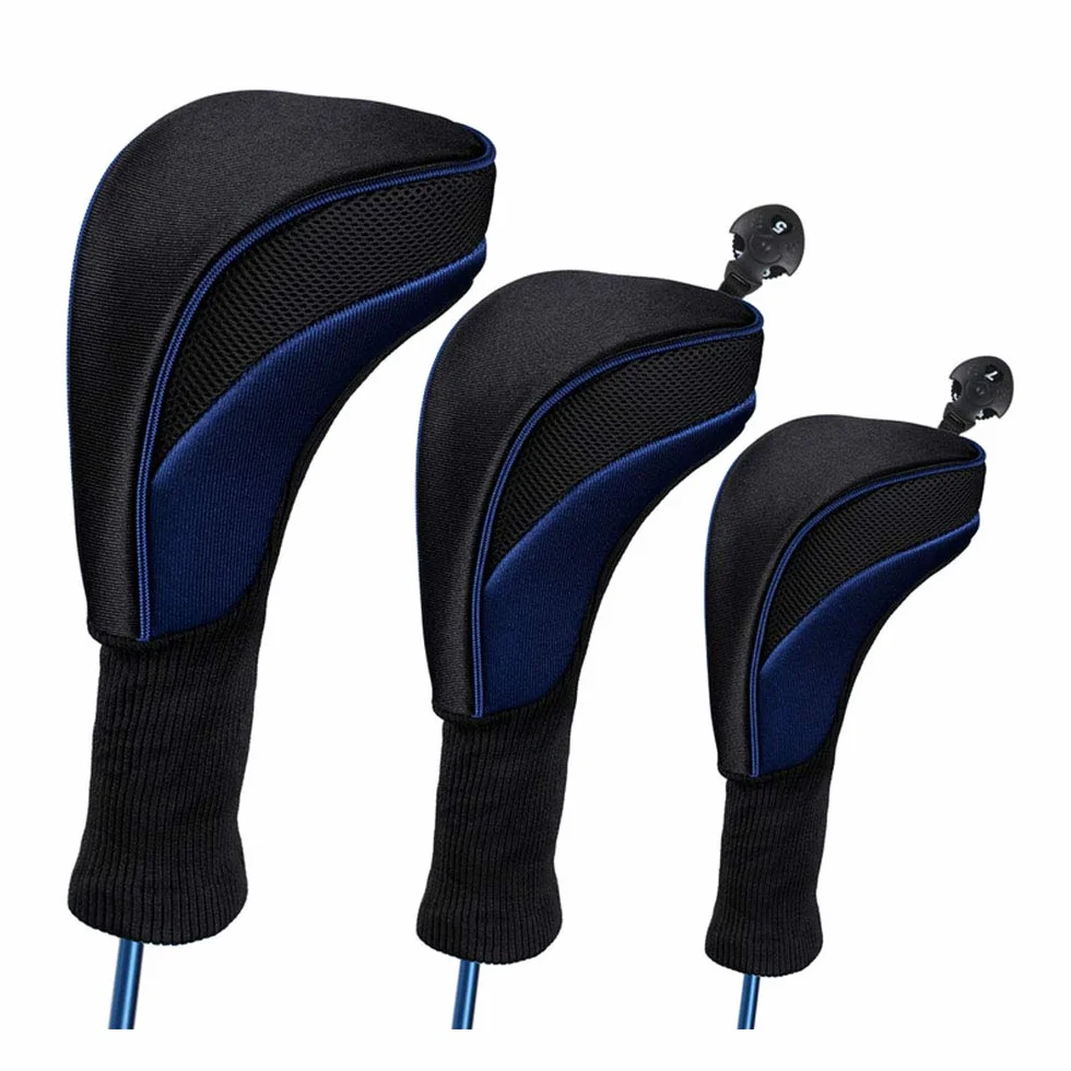 Namvo Juego de 3 fundas protectoras para palos de golf de madera