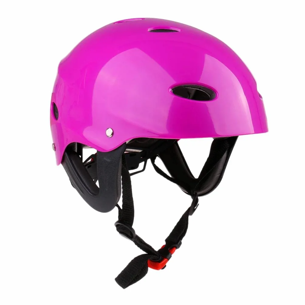Casco de seguridad para deportes acuáticos wakeboard kayak canoa con protector de oídos verde talla L