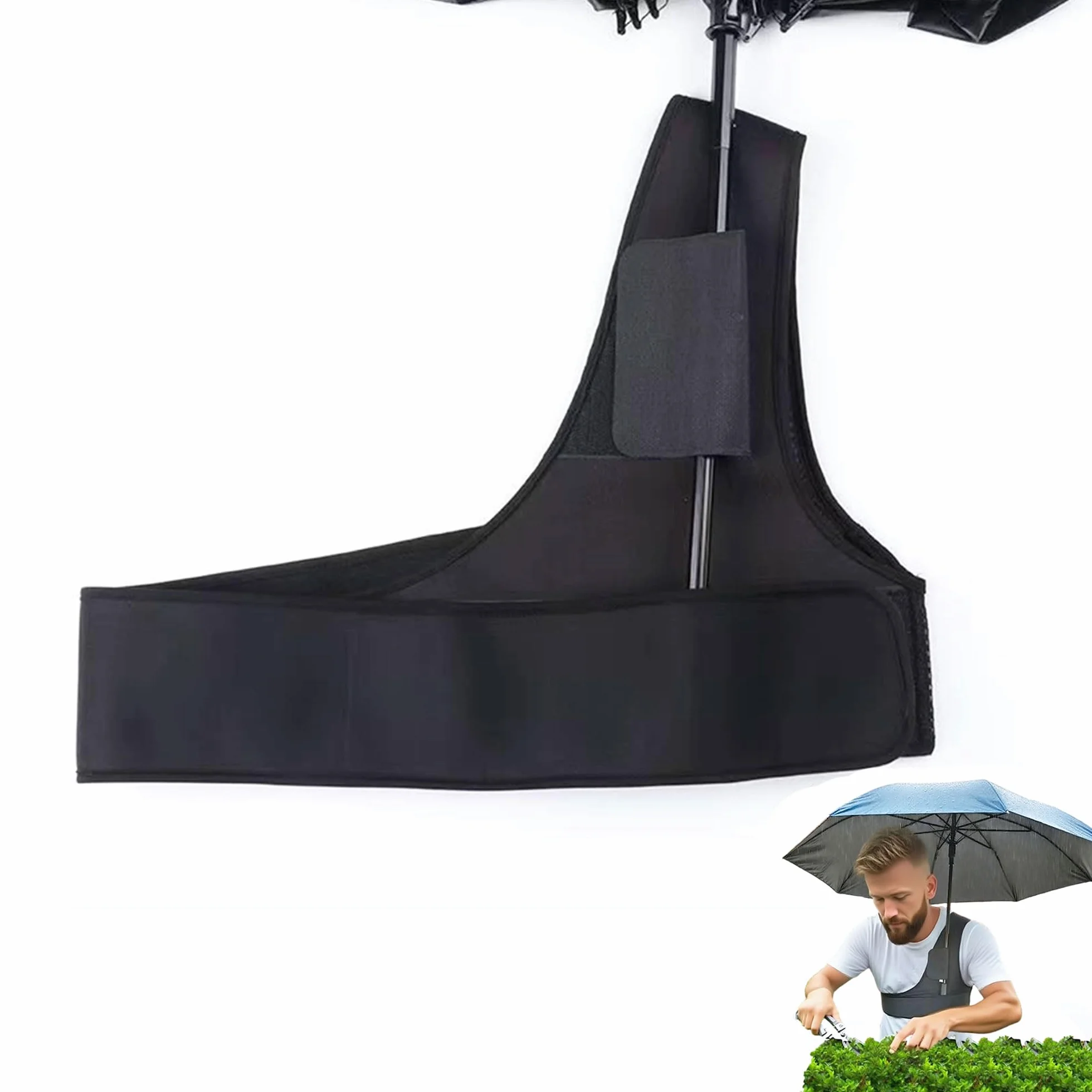 Correa de Soporte de Paraguas para Manos Soporte para Paraguas portátil Soporte de Correa portátil cómodo Trabajo al Aire Libre mandados interactivos