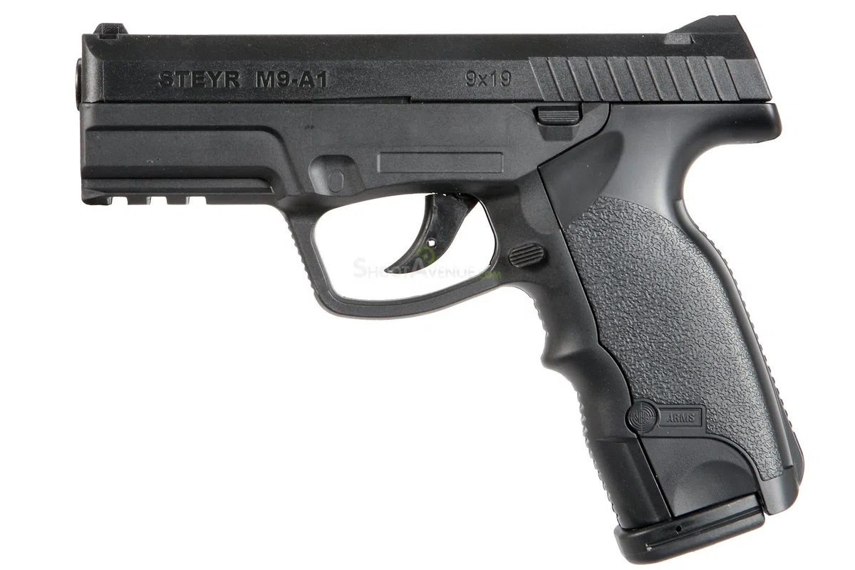 Pistola semiautomatica Airsoft Steyr M9-A1 6mm Co2. 2 Julios de Potencia.