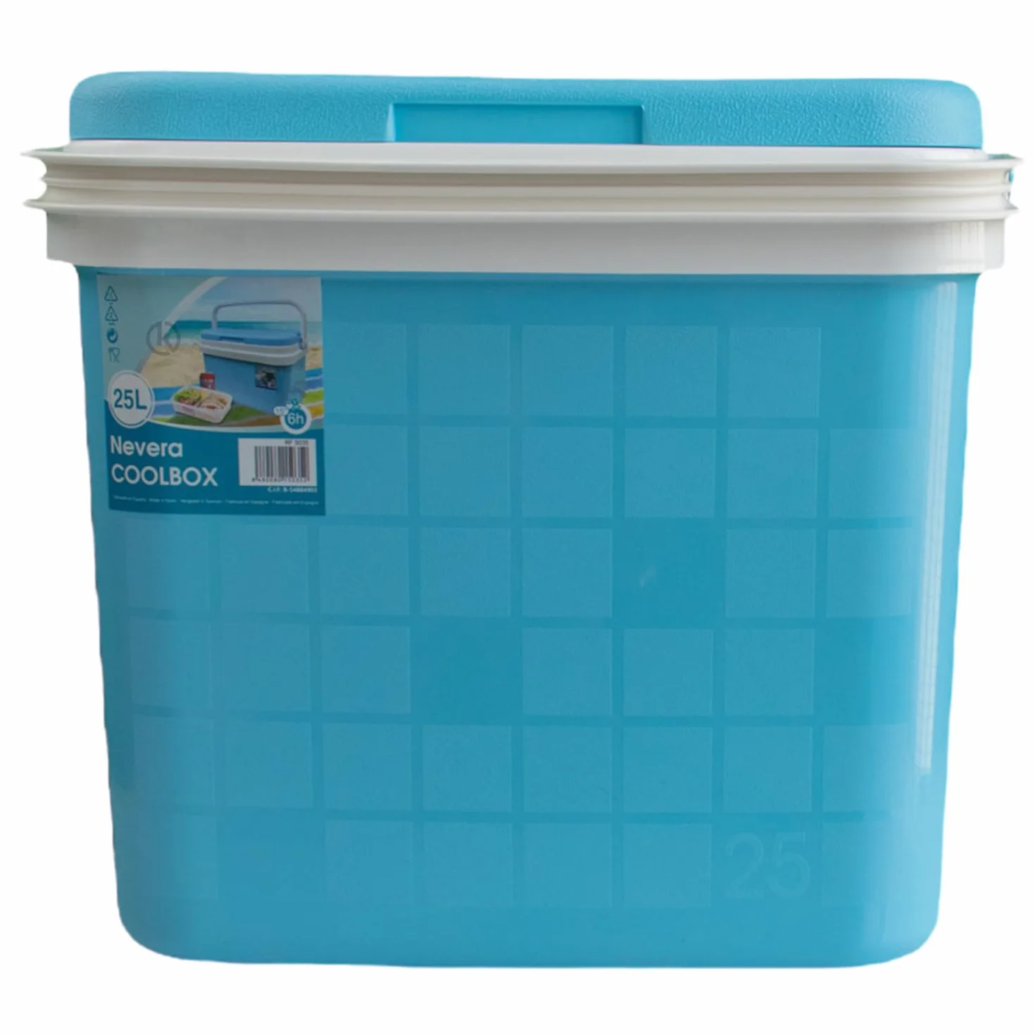 KROWN - Nevera Portátil Térmica, Color Pastel, Polipropileno, Ideal para Actividades al Aire Libre en el Jardín, Camping, Barbacoas, Picnic, Playa, Caja Rígida Térmica