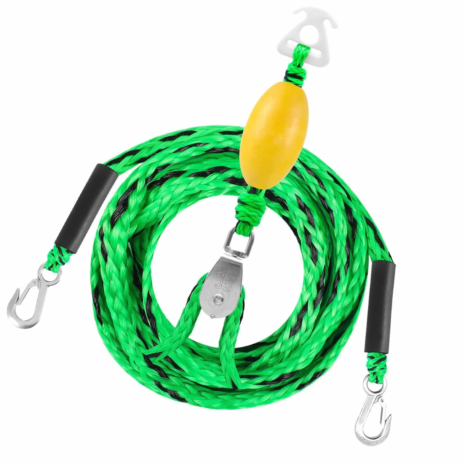 Arnés de remolque para barco, cuatro personas, deportes acuáticos, conector, tubo inflable, alta resistencia