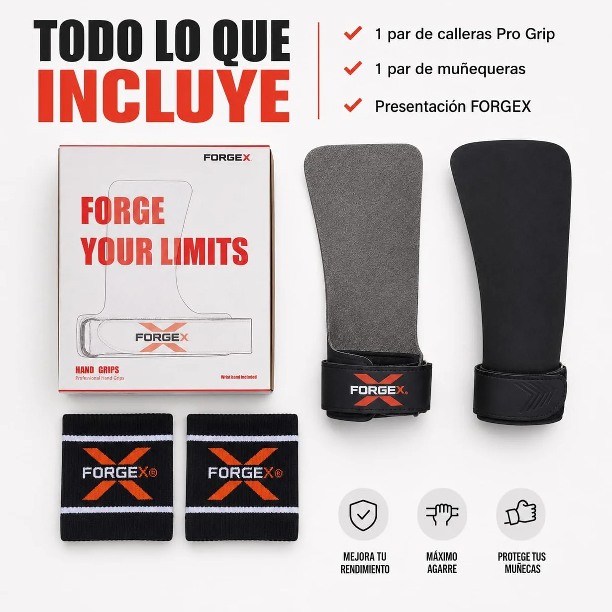 Calleras Crossfit Pro Grip 2,7 mm Agarre Antideslizante Muñequeras Hand Grips Dominadas Calistenia