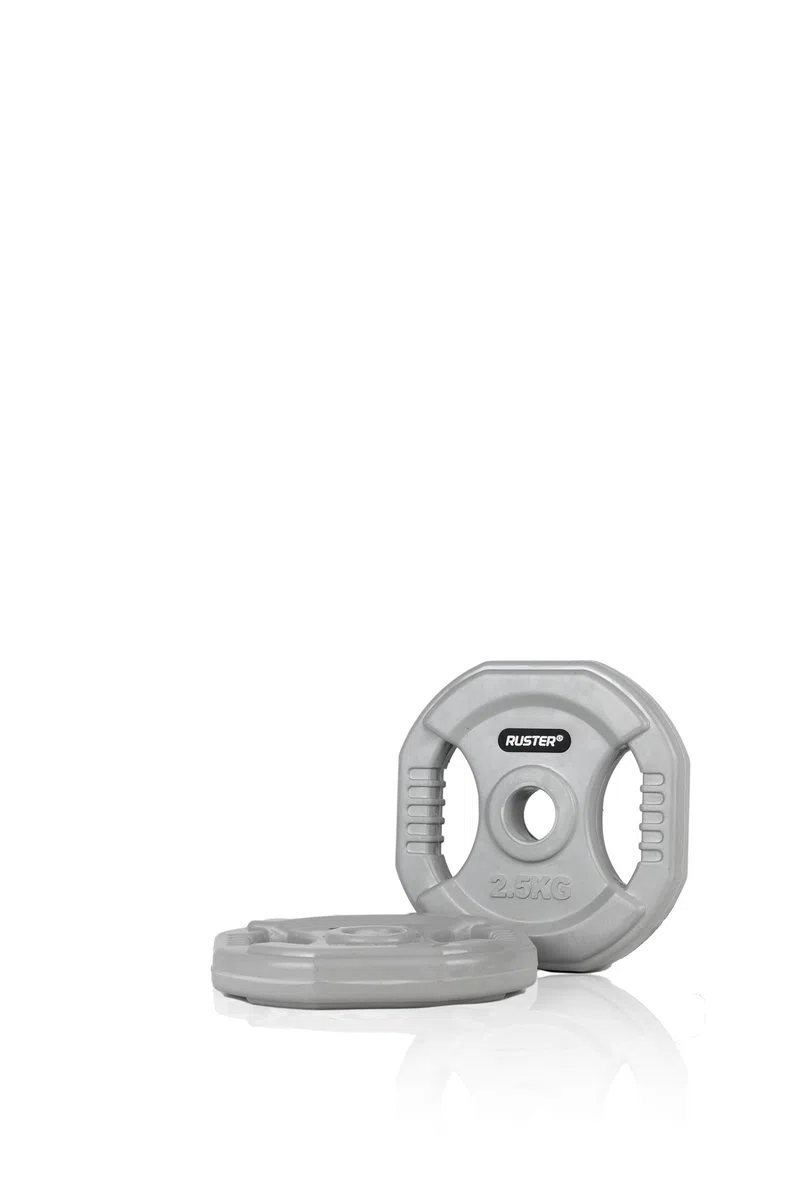 RUSTER Set Pump HE - Barra Pesas Ajustables para Body Pump con Discos de Goma 20kg - Set Completo con Barra 140cm y 6 Pesas de 1,25kg a 5kg - Ideal para Entrenamiento de fuerza y Rehabilitación