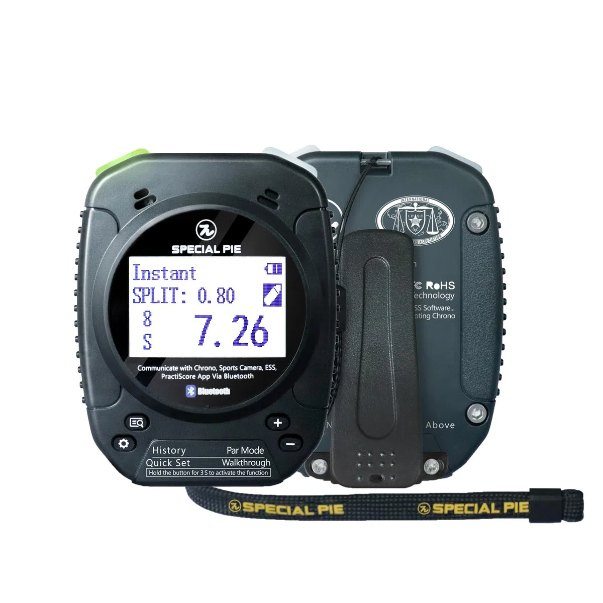 Temporizador de Disparo（M1A2+） | IPSC, Bluetooth, certificado IROA, zumbador fuerte, sensor de sonido inteligente, fuego seco