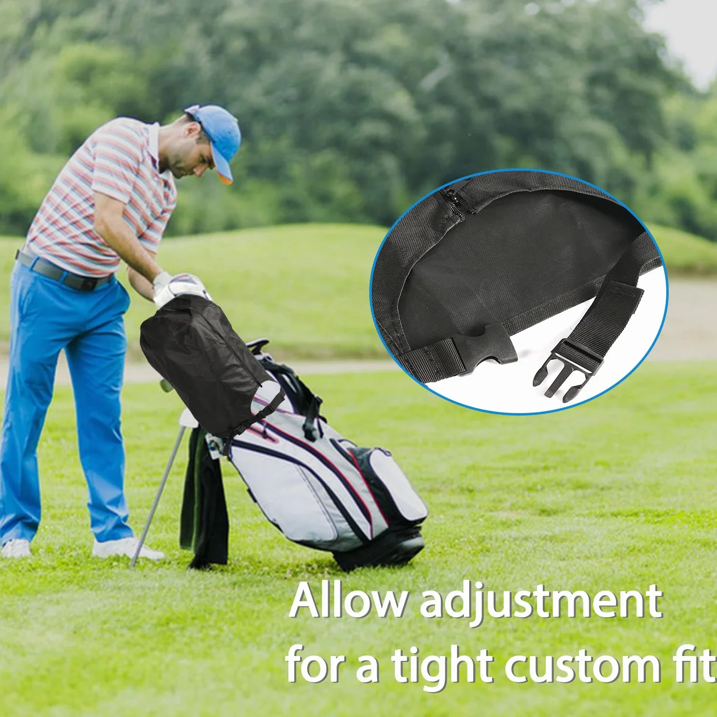 Funda de Lluvia Impermeable para Bolsa de Golf para Hombres y Mujeres