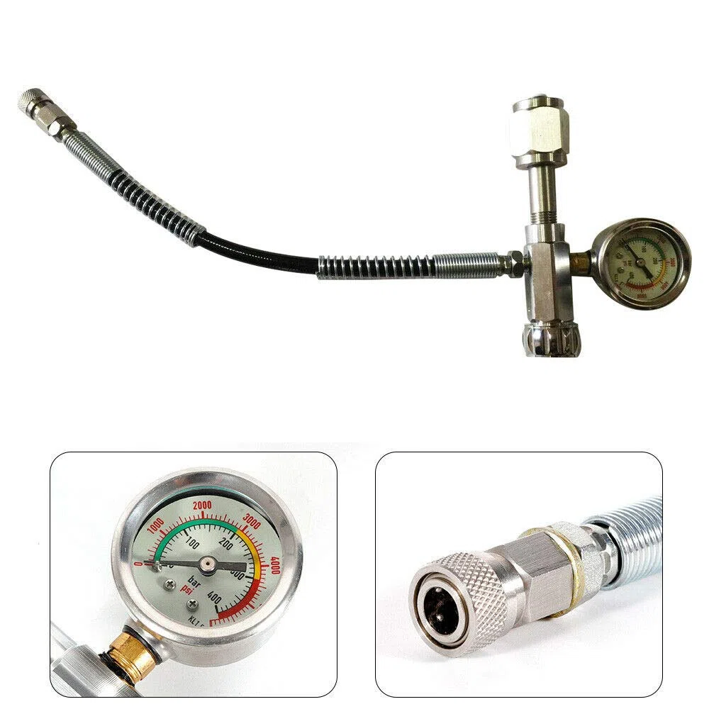 Kit de estación de llenado para paintball, estación de llenado PCP, adaptador de carga de 4500 psi, con tubo microbore de 60 cm, adaptador de recarga para estación de carga para paintball