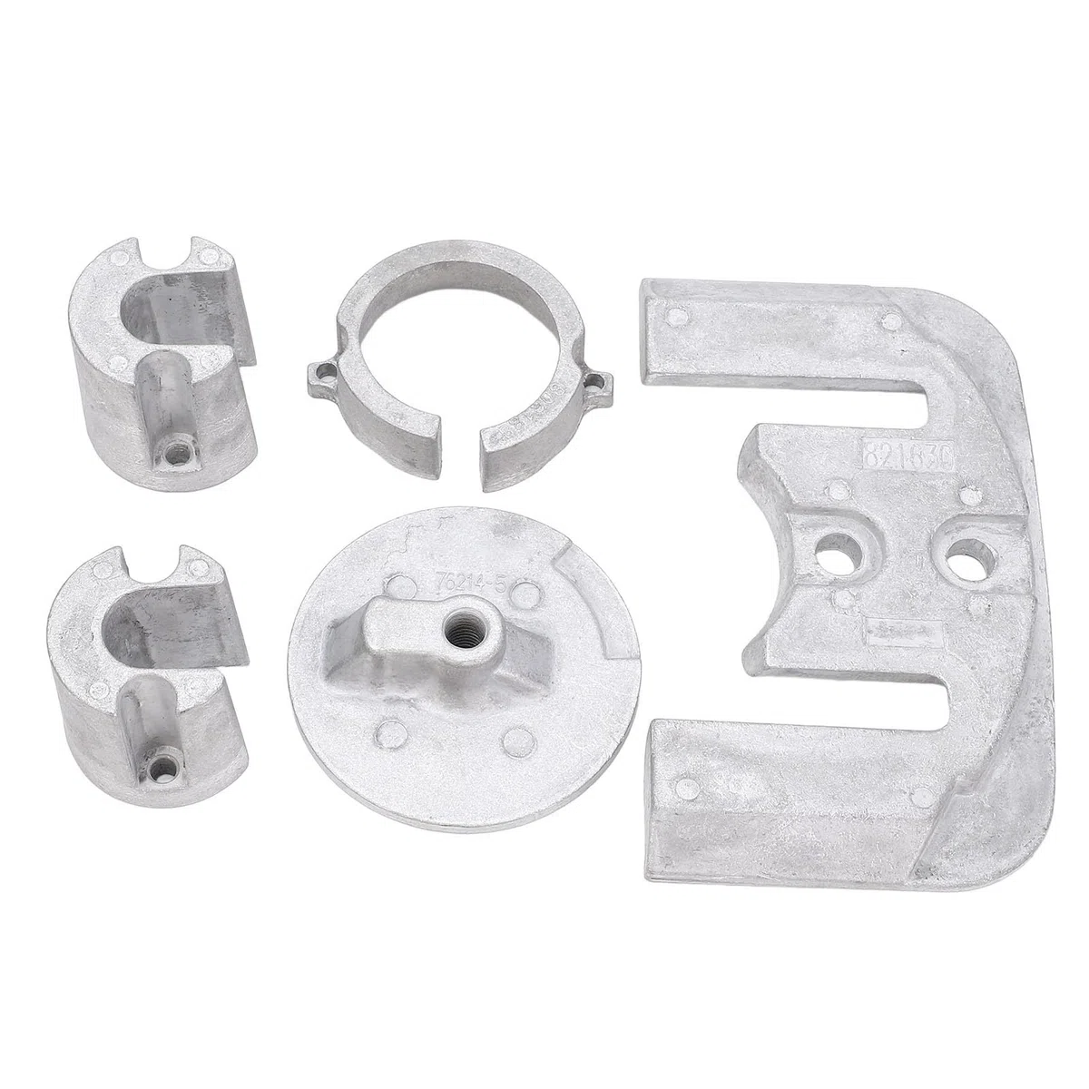 Akozon Kit de ánodo de Aluminio, Juego de Barco Marino de Protección óptima para MerCruiser Bravo 1, 22 Unidades de Popa