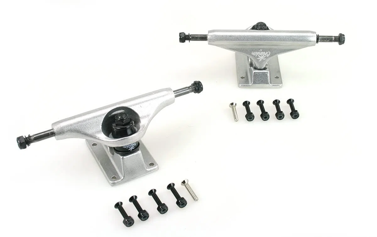SKCFLORIDA-5,25-Raw Incluye 2 Packs Trucks Eje 5'25 Pulgadas (Longitud 20,5 cm) - Valido Principiantes y Profesionales y Todos los Skateboard del Mercado (5'25)