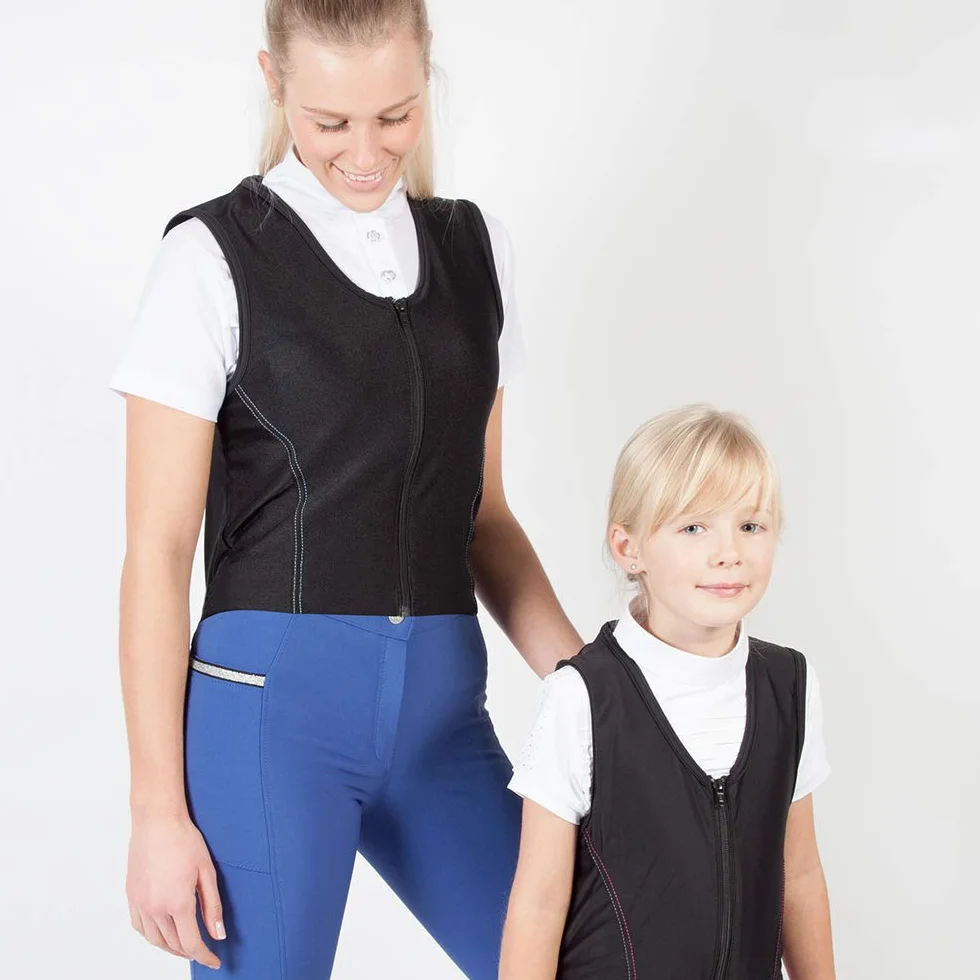 PFIFF 102842 - Protector de espalda para niños, talla S, color negro y azul