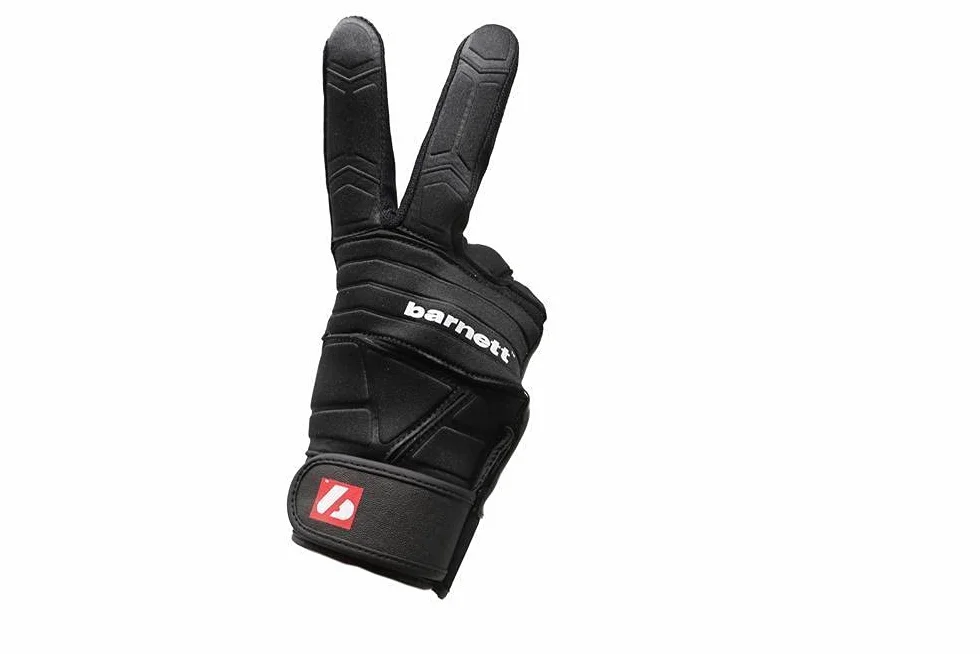 BARNETT FLG-03 Professional Linemen - Guantes de fútbol, Color Negro