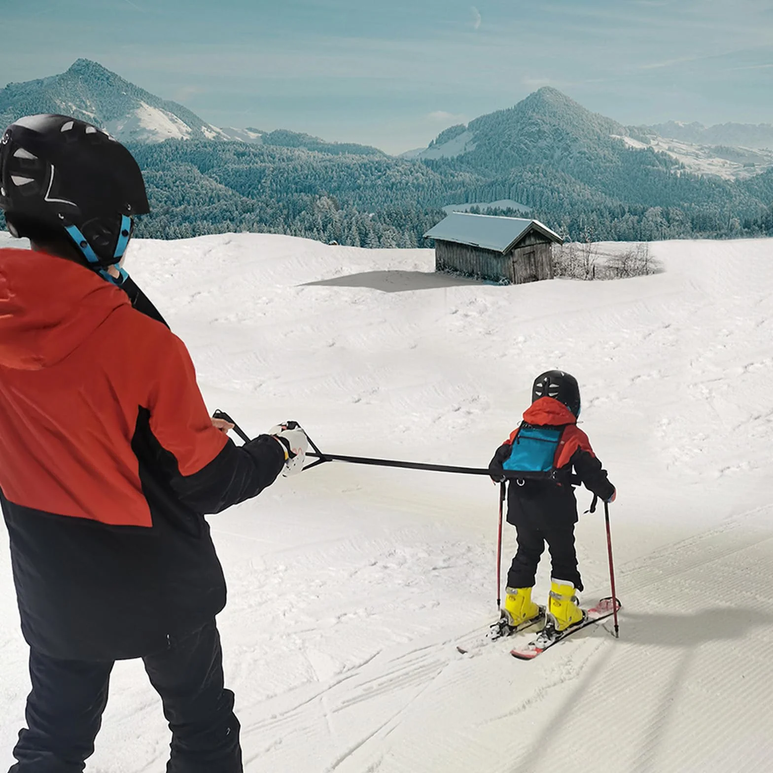 Arnés de esquí para niños con correas absorbentes de golpes, arnés de snowboard