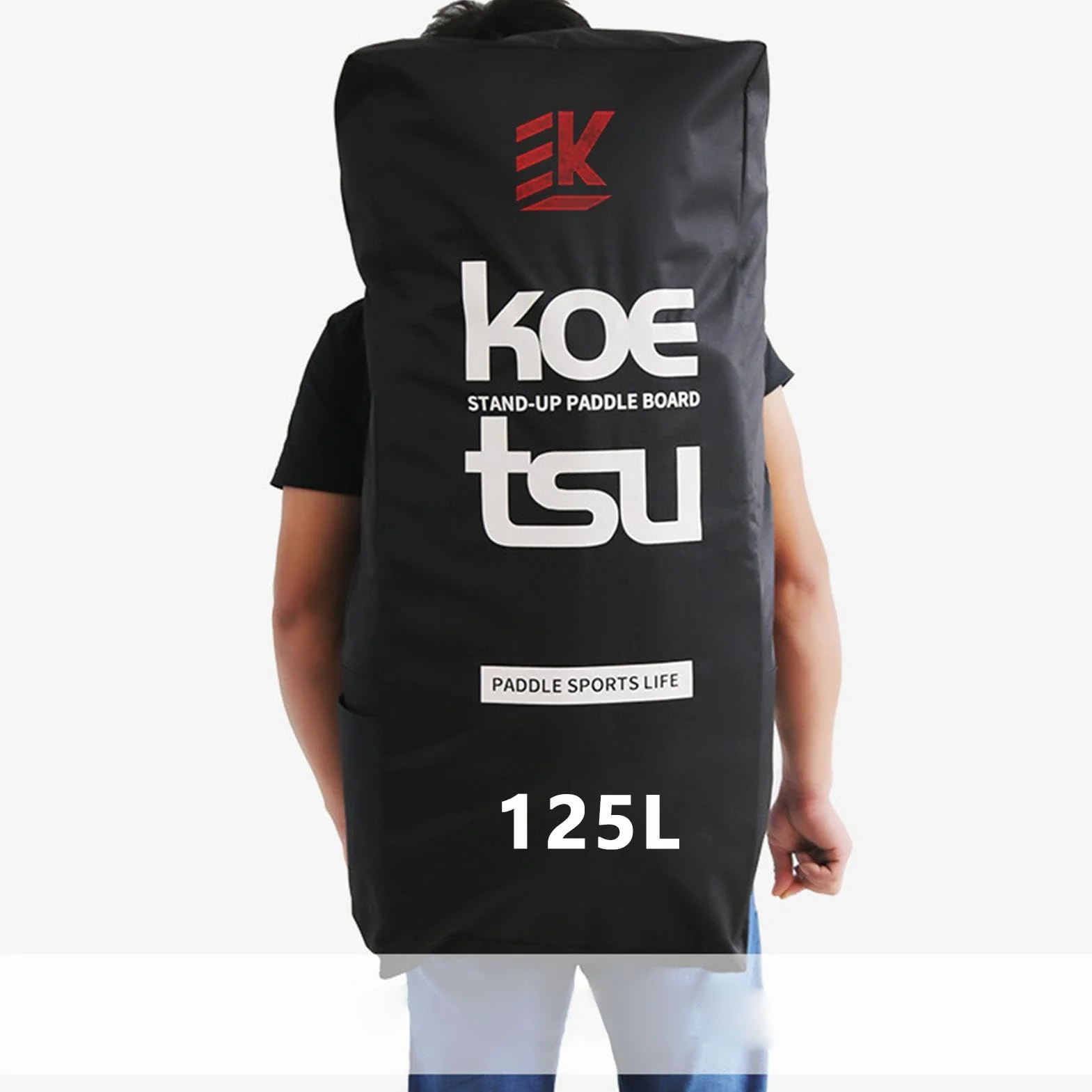 Bolsa De Remo Ajustable Portátil Mochila con Cremallera para Tabla De Paddle Surf Almacenamiento Inflable 125L Gran Capacidad