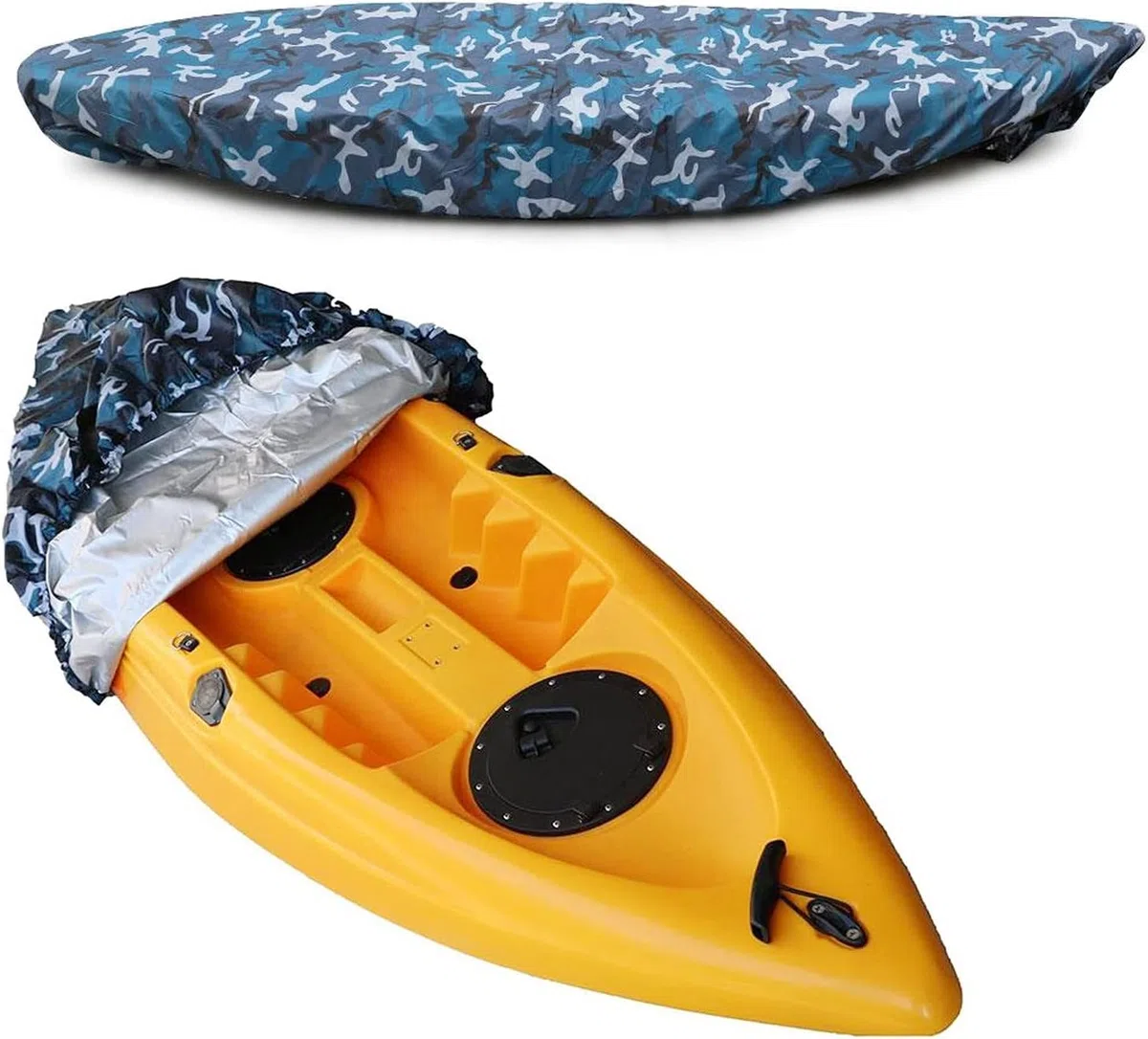 Cubierta De Kayak y Canoa, Cubierta Universal para Kayak Cubierta De Canoa De Kayak Impermeable 4,5 m para Bote (Océano)