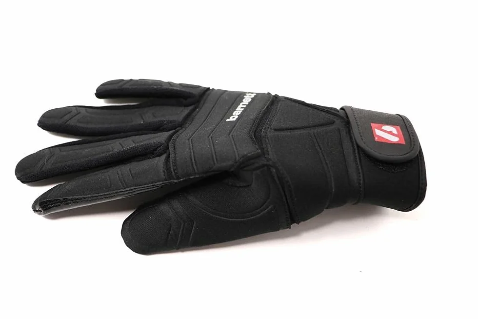 BARNETT FLG-03 Professional Linemen - Guantes de fútbol, Color Negro