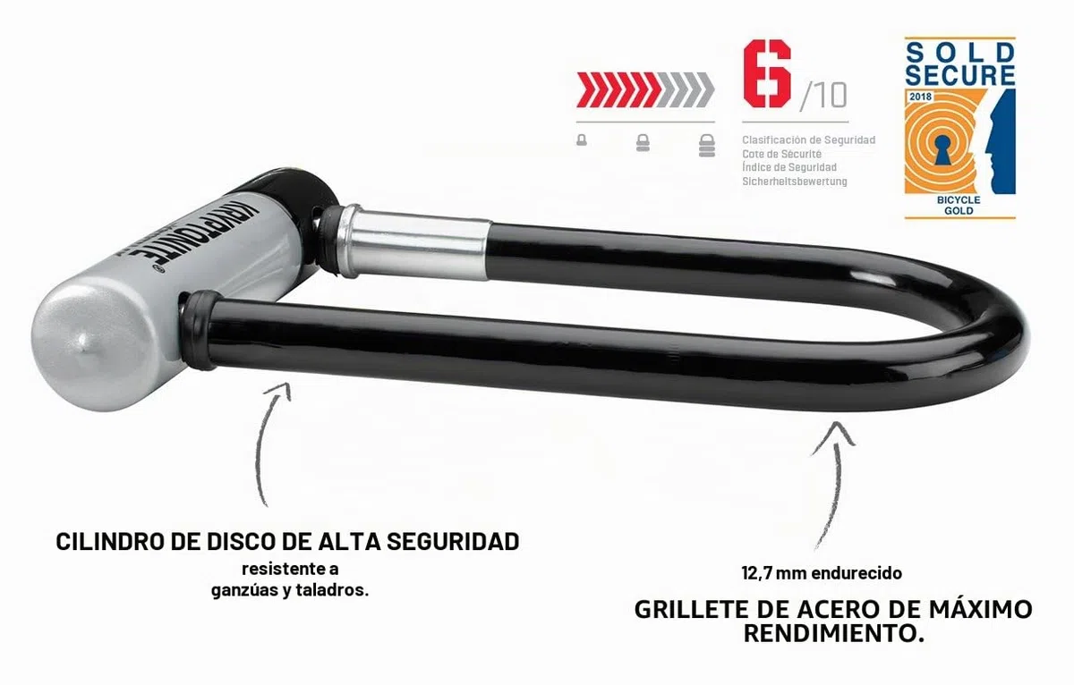 Antirrobo U KryptoLok Mini 7-8.2cmx17.8cm Incuye Soporte