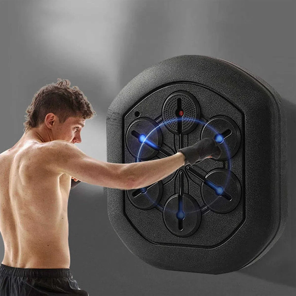 Blanco de Pared de Boxeo Electrónico de Música, Máquina de Boxeo Musical, Entrenamiento de Boxeo Montado en la Pared, Blanco de Boxeo, para Niños Y Adultos