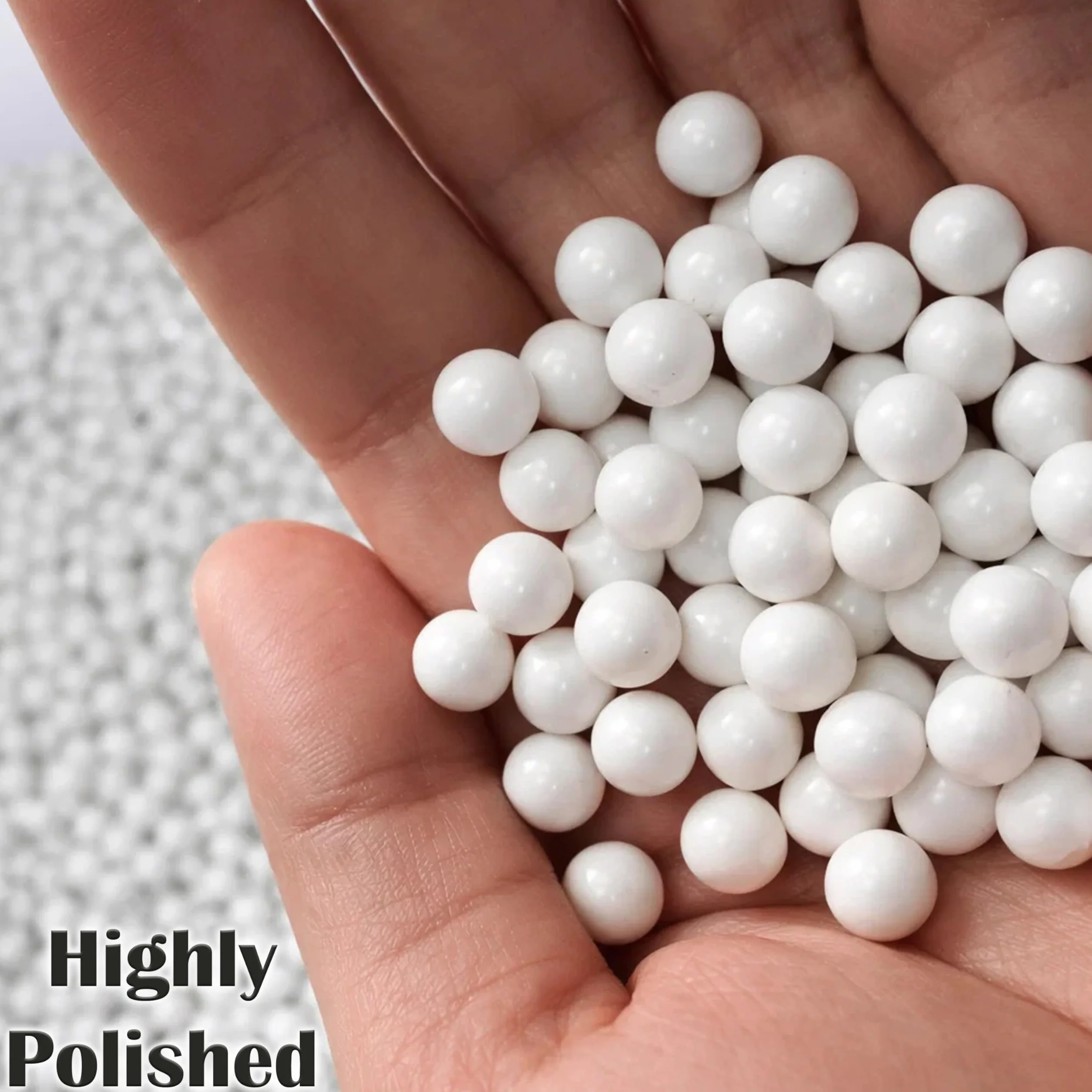 ARSUK Balines de Airsoft, Munición Bolas de Paintball 6mm, 0.20g de Alto Grado Precision de plástico Cantidades; 2000, 4000, 5000, 10,000 Balines(0,20g Bolsa de 2000 Blanco)