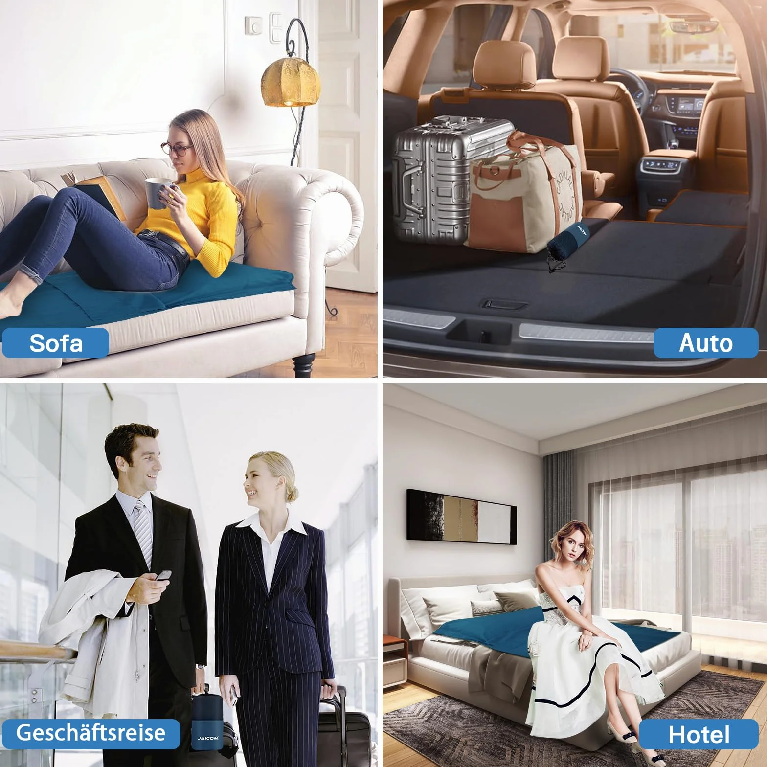 JAICOM Saco de Dormir 220 x 90 cm Ultraligero para Adultos Mochileros