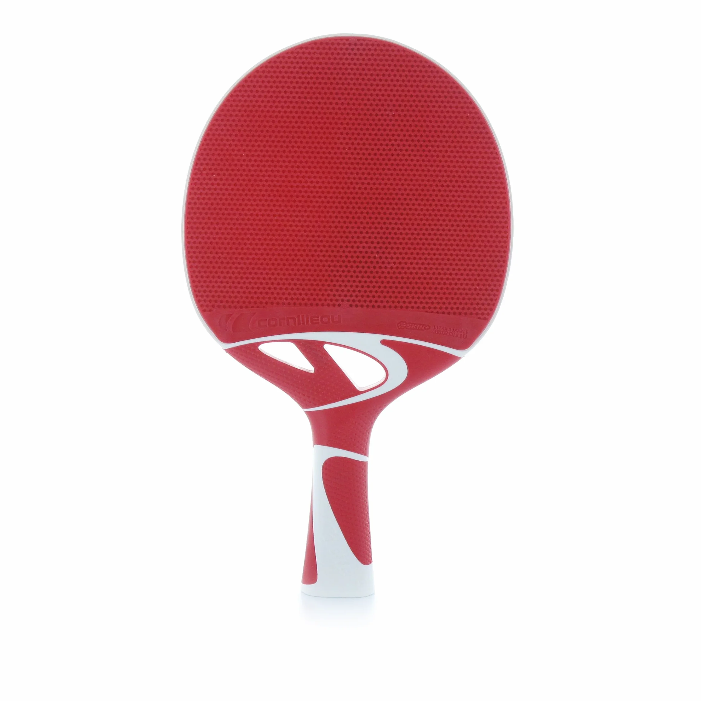 Cornilleau Tacteo Duo Set de 2 Raquetas y 3 Pelotas, Unisex Adulto, Verde/Rojo