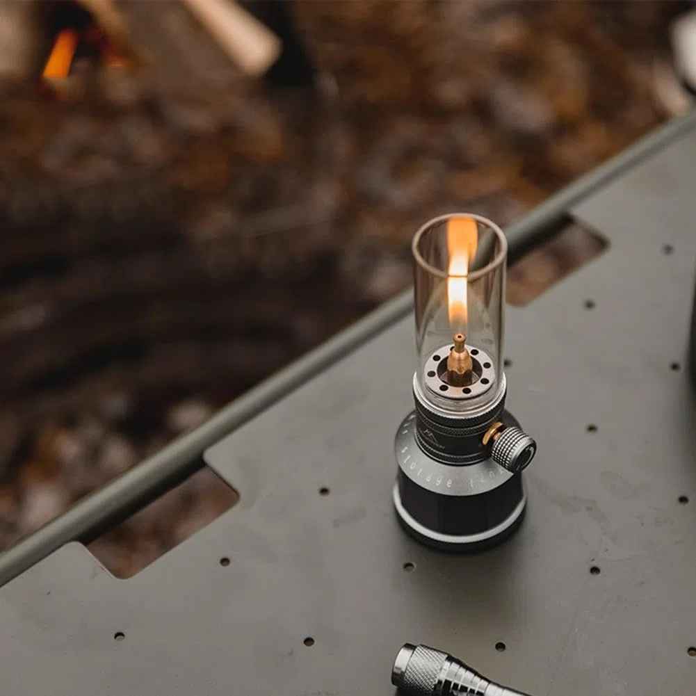 GLOBALHUT Linterna de gas portátil para exteriores, lámpara de gas de camping, kit de luz de vela para camping, senderismo y aventuras (linterna de gas), 9Q032TBE3O7LI4VY1LXTC