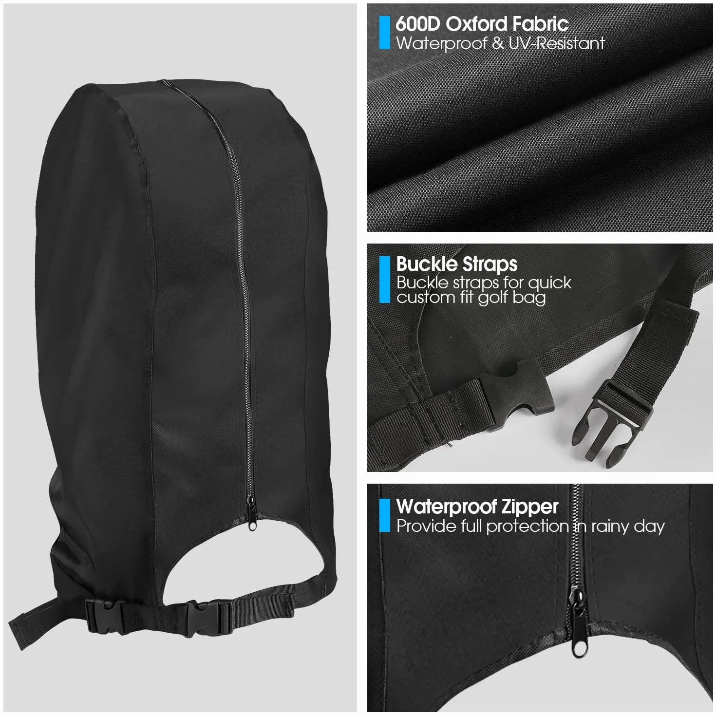 Funda de Lluvia Impermeable para Bolsa de Golf para Hombres y Mujeres