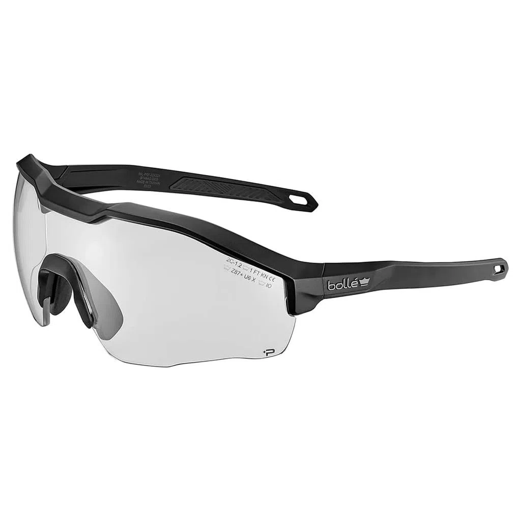 Genérico Bollé MY6 Gafas Balísticas, airsoft y paintball, Lente Transparente, Montura Negra, 37g, Diseño Envolvente