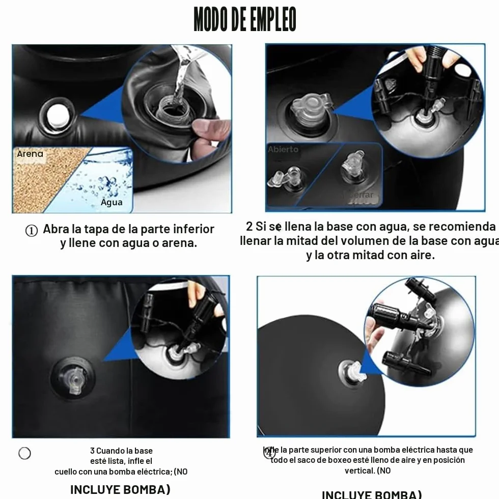 Saco de Boxeo de Pie Niños 150cm Punching Ball Inflable JanTeelGO para Karate Taekwondo