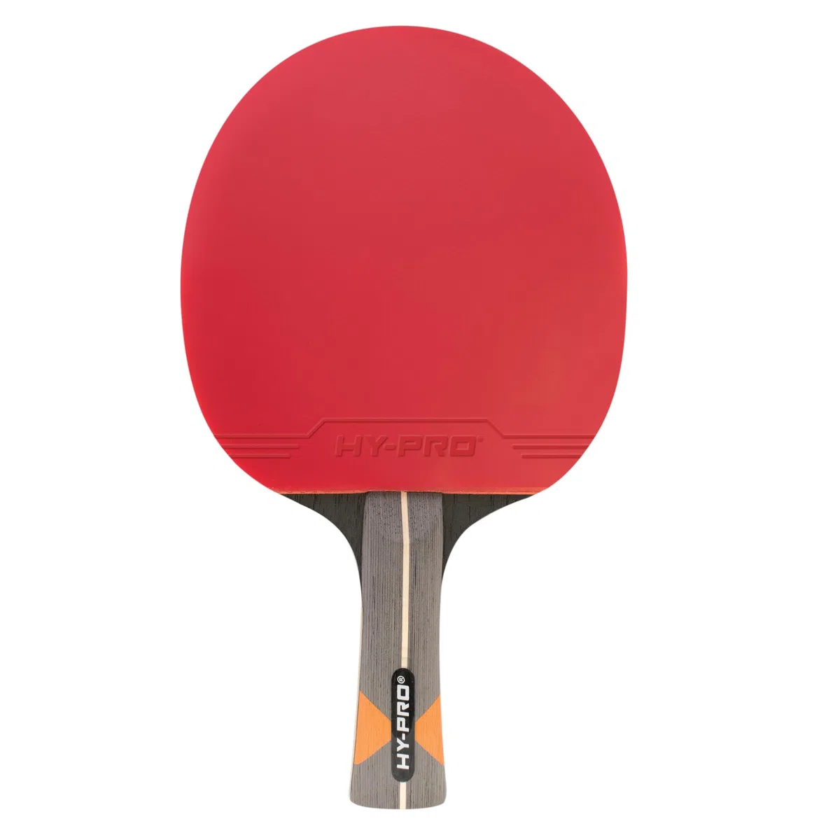 Hy-Pro Bate de Tenis de Mesa, núcleo de Fibra de Carbono, Madera Duradera de 7 Capas, Esponja de 2 mm, con Cubierta para la Cabeza, Calidad de Rendimiento, Giro y Control Superiores