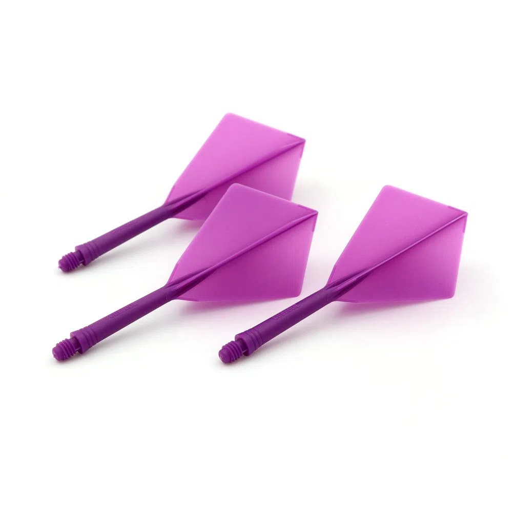 CUESOUL Rost Eje de dardo Integrado y Plumas Medianas, Forma de Diamante, Juego de 3