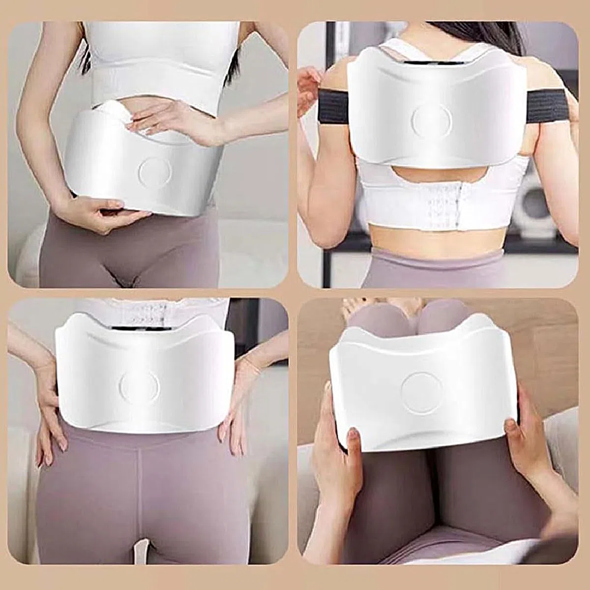 Masajeador Abdominal eléctrico inalámbrico, máquina de Masaje para la Celulitis Abdominal, Moldeador Corporal para Quemar Grasa y Mejorar la digestión, masajeador eléctrico para glúteos, piernas