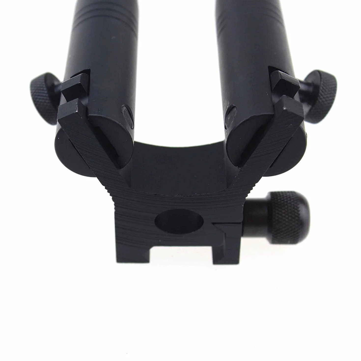 BigTron Tactical Accessories - Bipode Montaje Eslabón Giratorio Bipod Ajustable 6"-9" con Doble Bloqueo Universal Barrel Adapter