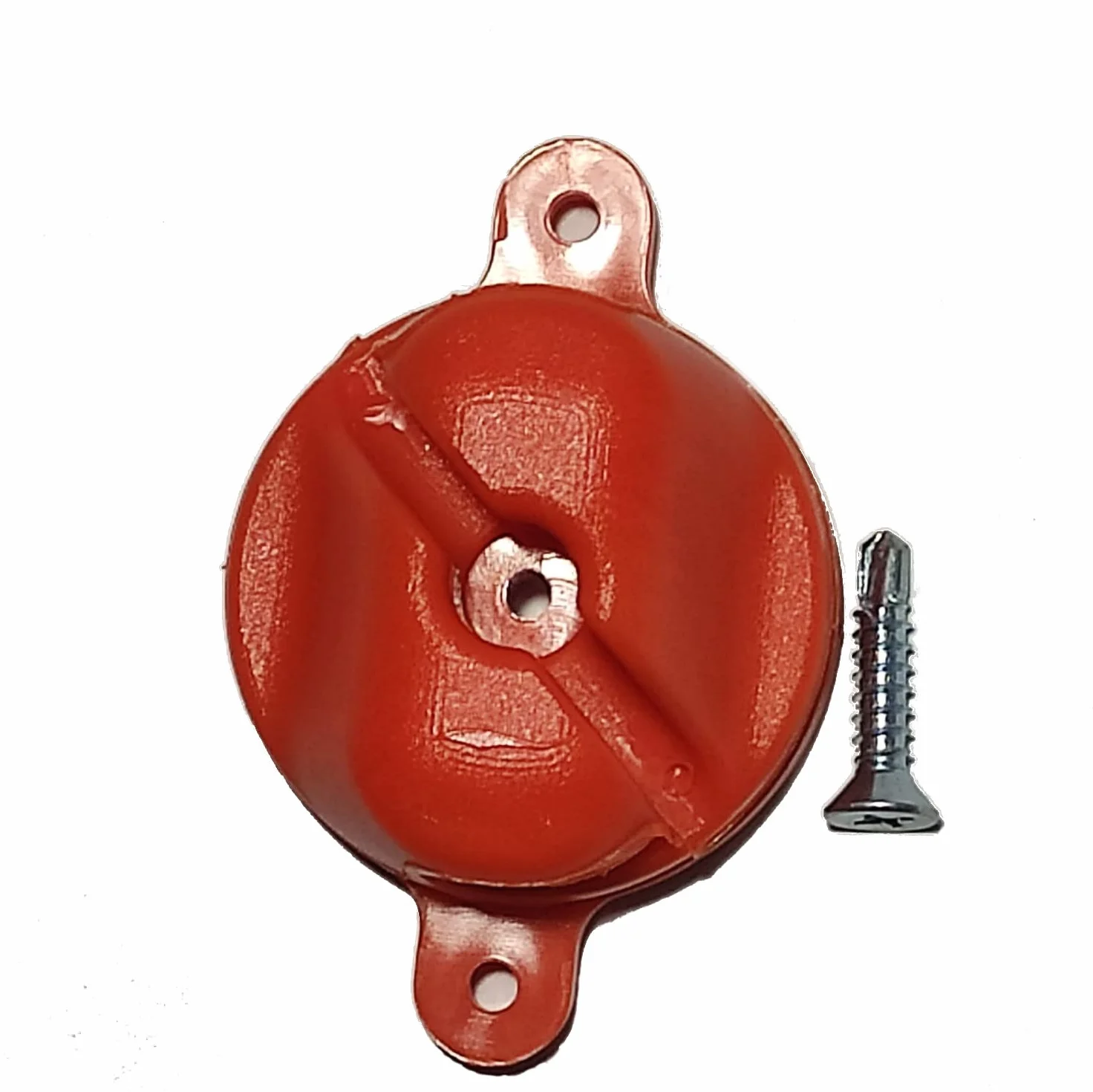 Ganchos sujeta Redes Universales sujeta Redes antilesión para porterías de fútbol y Balonmano Color Naranja de Nylon inyectado con Tornillo autotaladrante Incluido (Naranja)