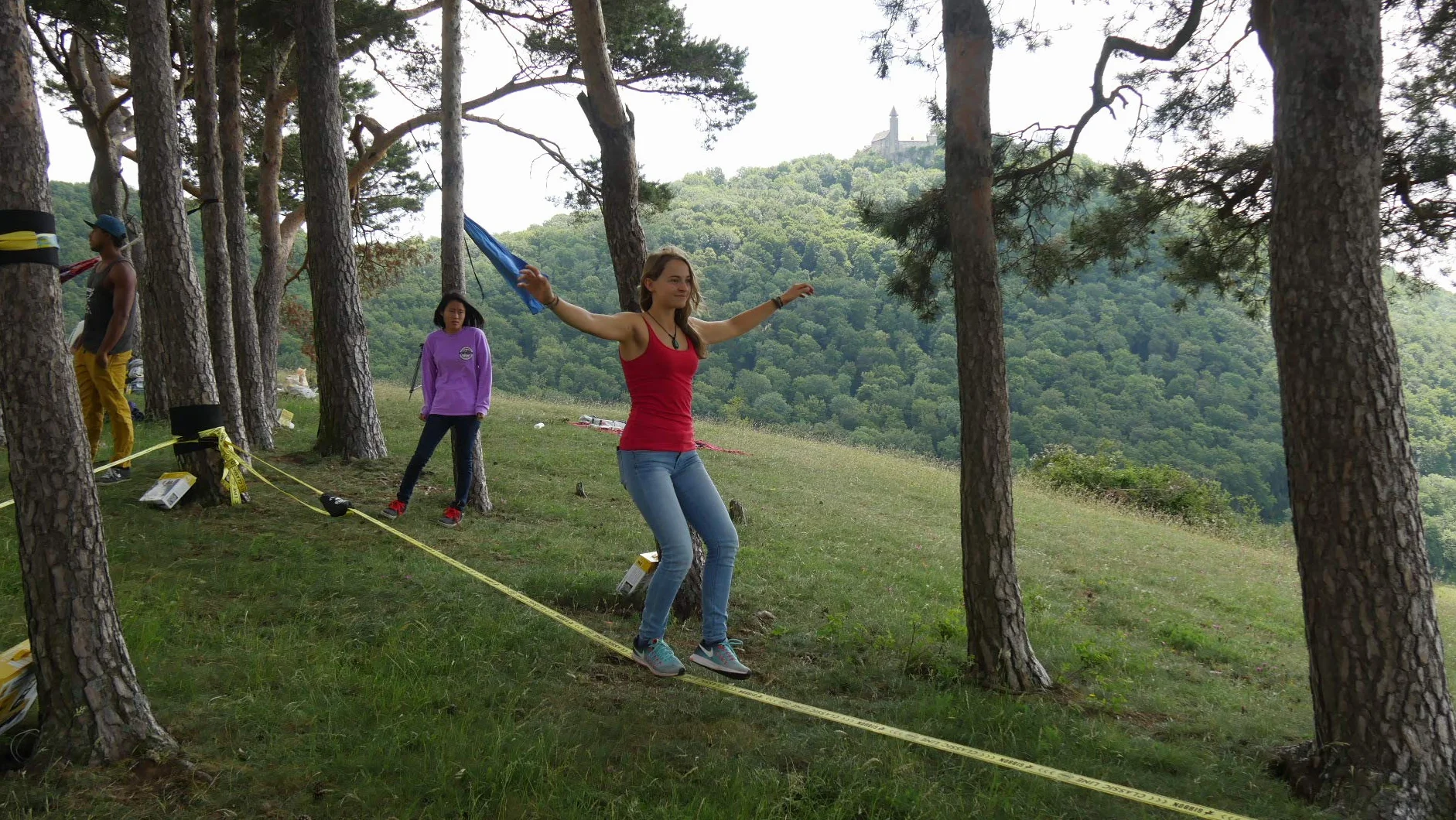 Gibbon Slacklines Gibbon Slacklines Classic - Juego de Slackline (15 m), Color Amarillo