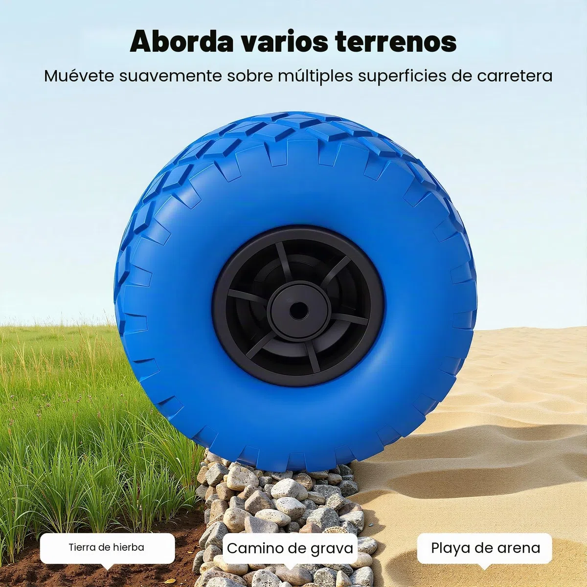 Ruedas traseras para botes inflables, ruedas de transporte de acero inoxidable para barco inflable, balsa tender (carga máxima: 150 kg)