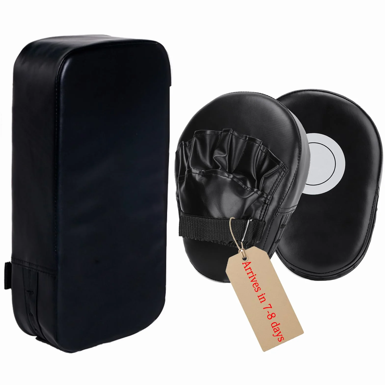 Kit de Boxeo 2 en 1, Manoplas Boxeo, Thai Pads Paos, Almohadillas de Enfoque de Boxing, para Kick Boxing Marciales Taekwondo Karate Training